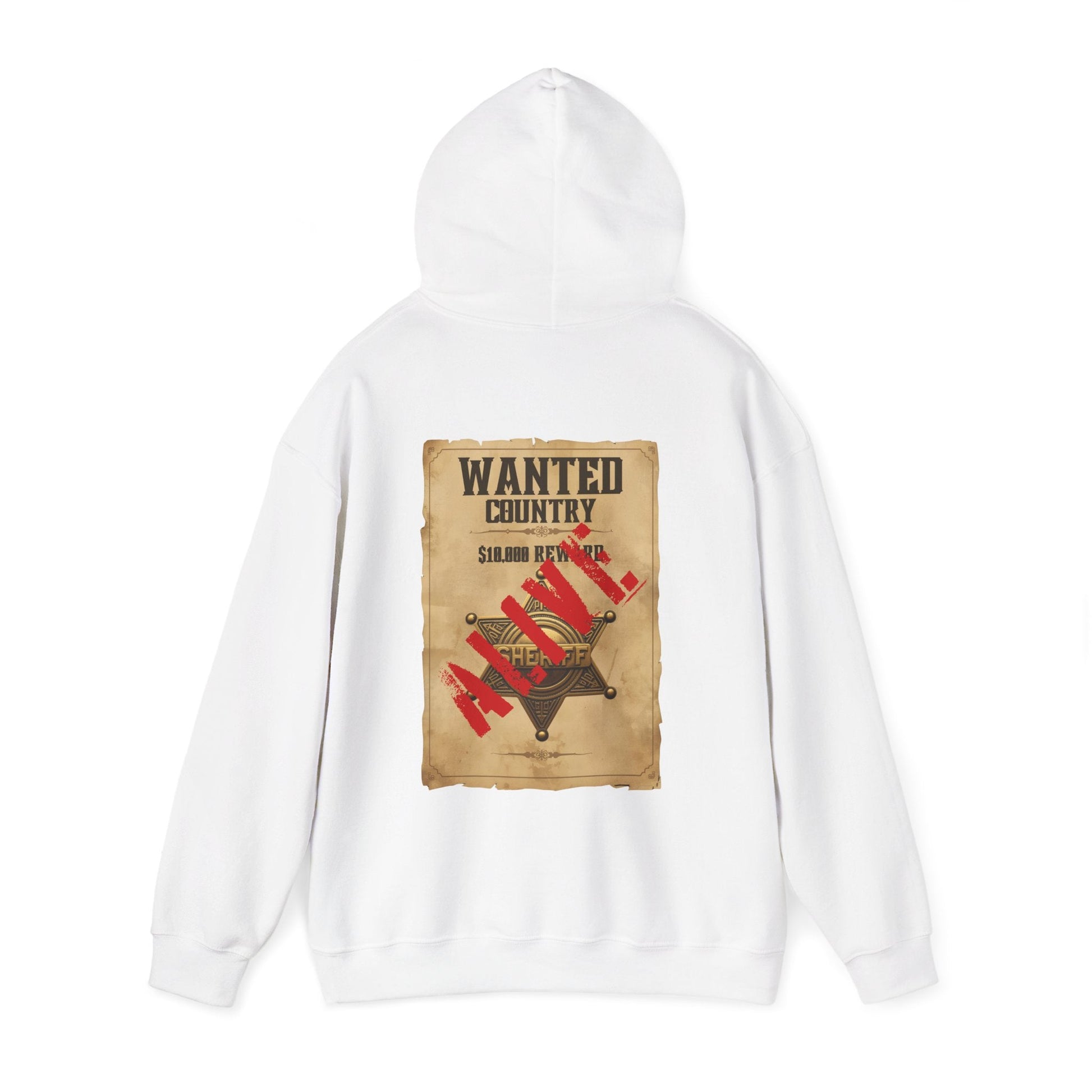 Country Western 'Wanted' Vintage Poster Hoodie - SJM Print Store