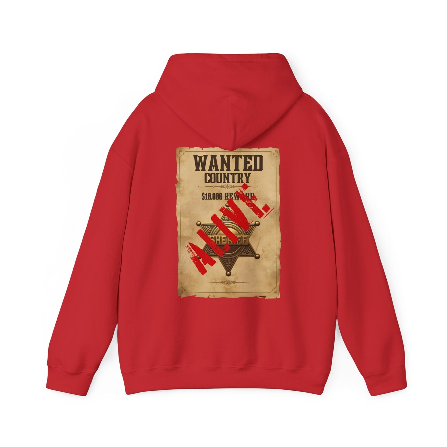 Country Western 'Wanted' Vintage Poster Hoodie - SJM Print Store
