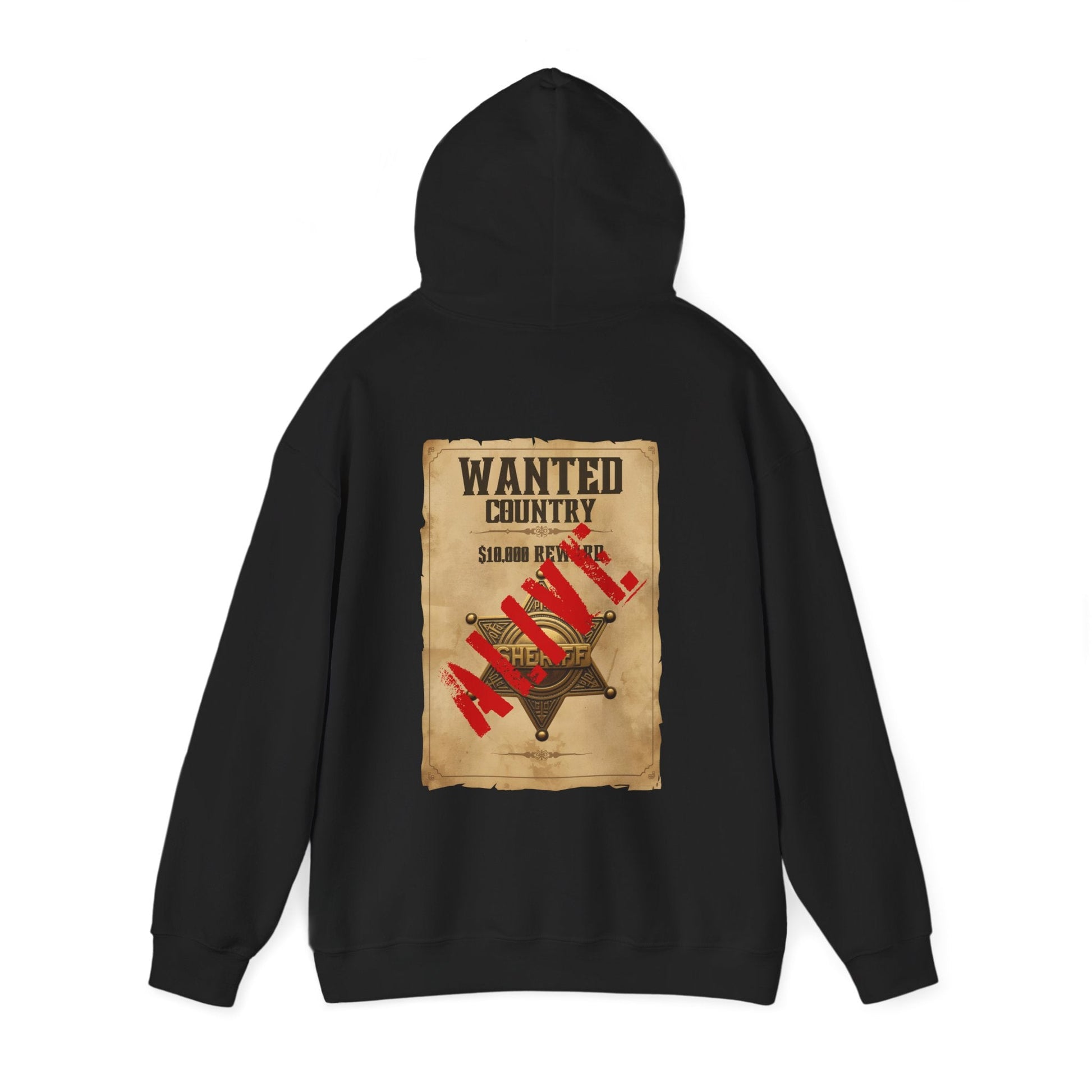 Country Western 'Wanted' Vintage Poster Hoodie - SJM Print Store