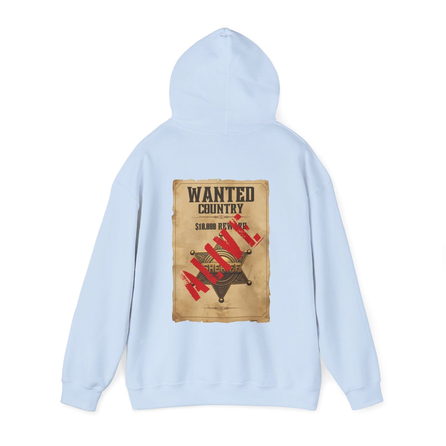 Country Western 'Wanted' Vintage Poster Hoodie - SJM Print Store