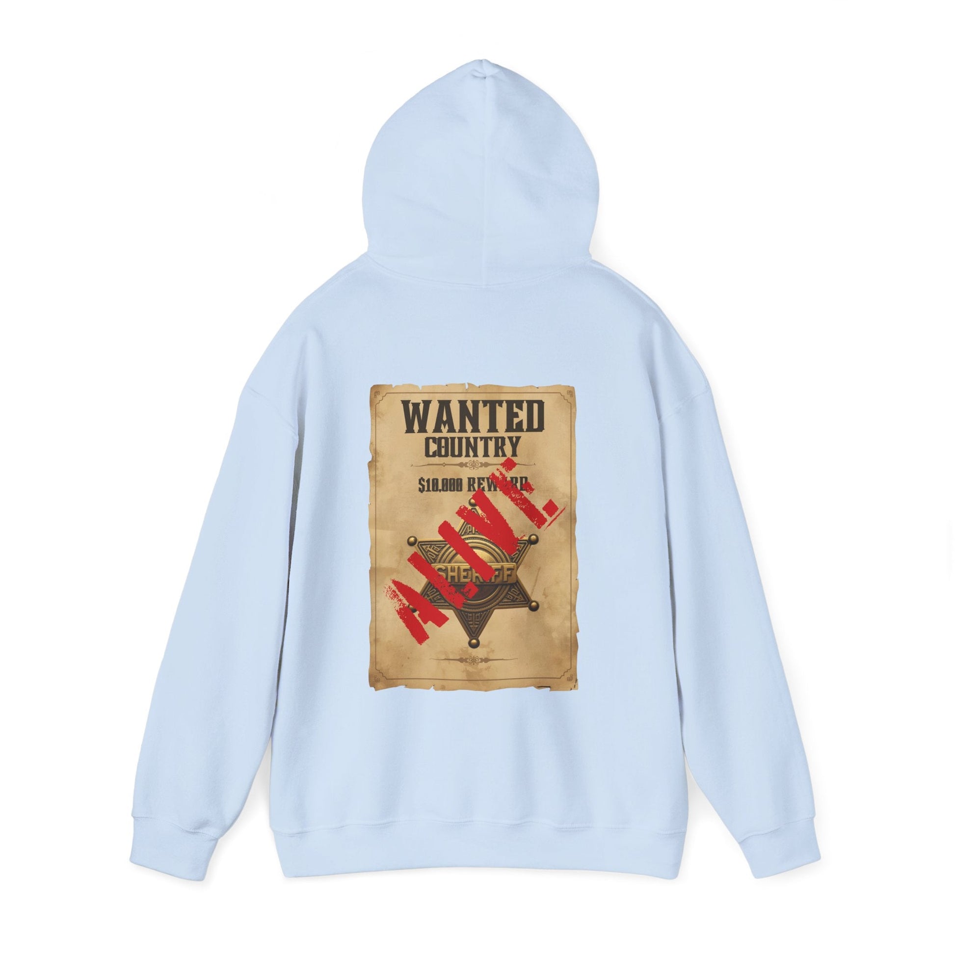 Country Western 'Wanted' Vintage Poster Hoodie - SJM Print Store