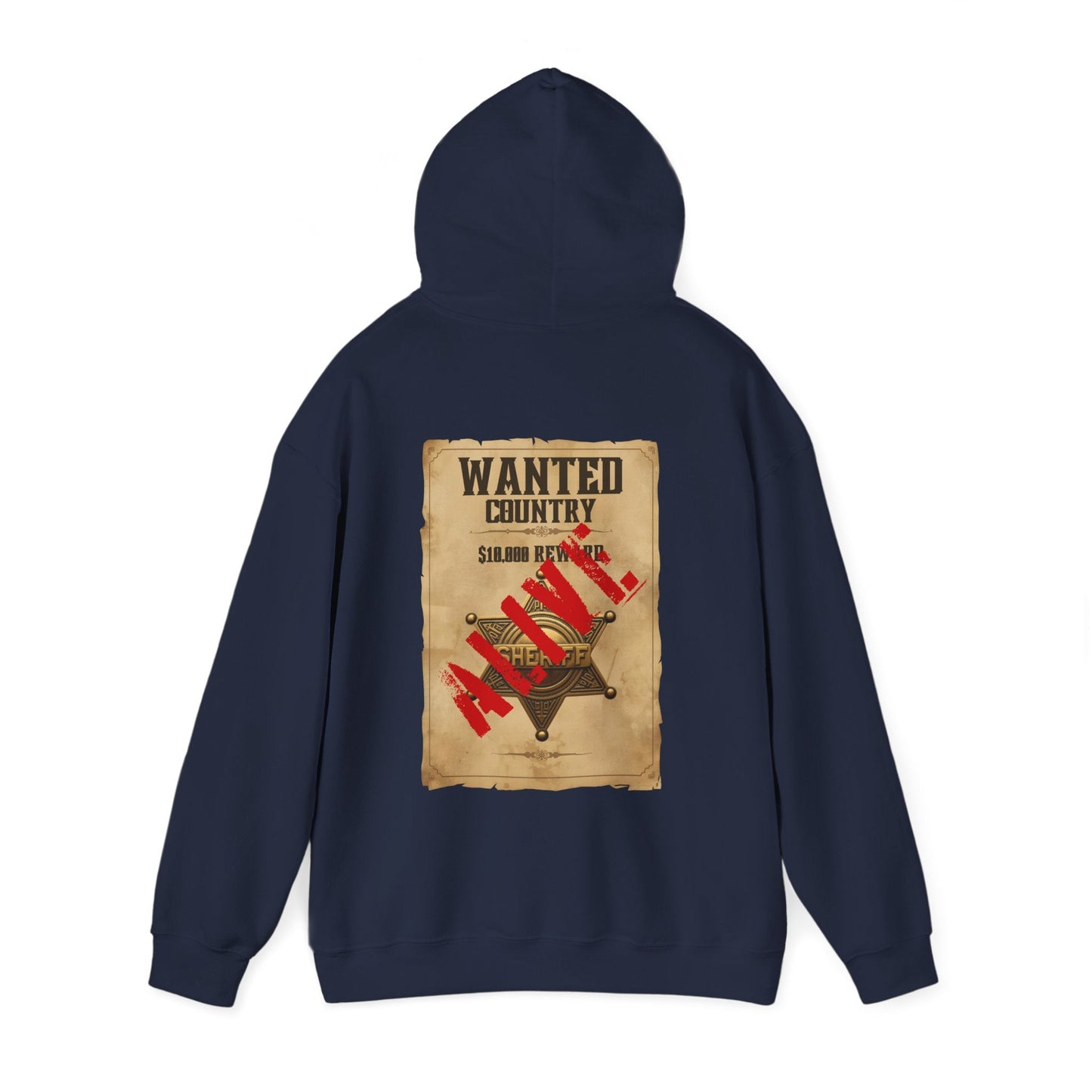 Country Western 'Wanted' Vintage Poster Hoodie - SJM Print Store