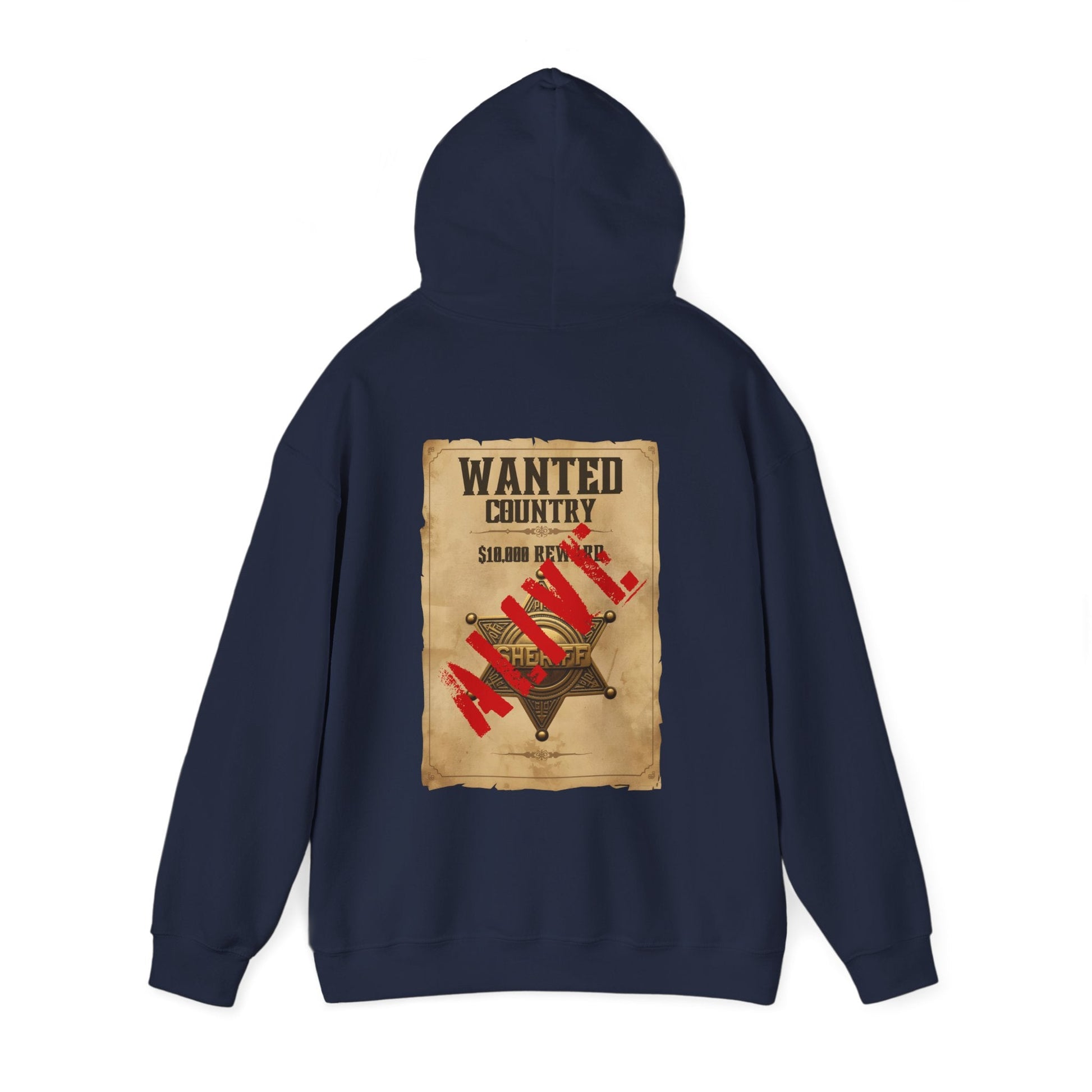 Country Western 'Wanted' Vintage Poster Hoodie - SJM Print Store
