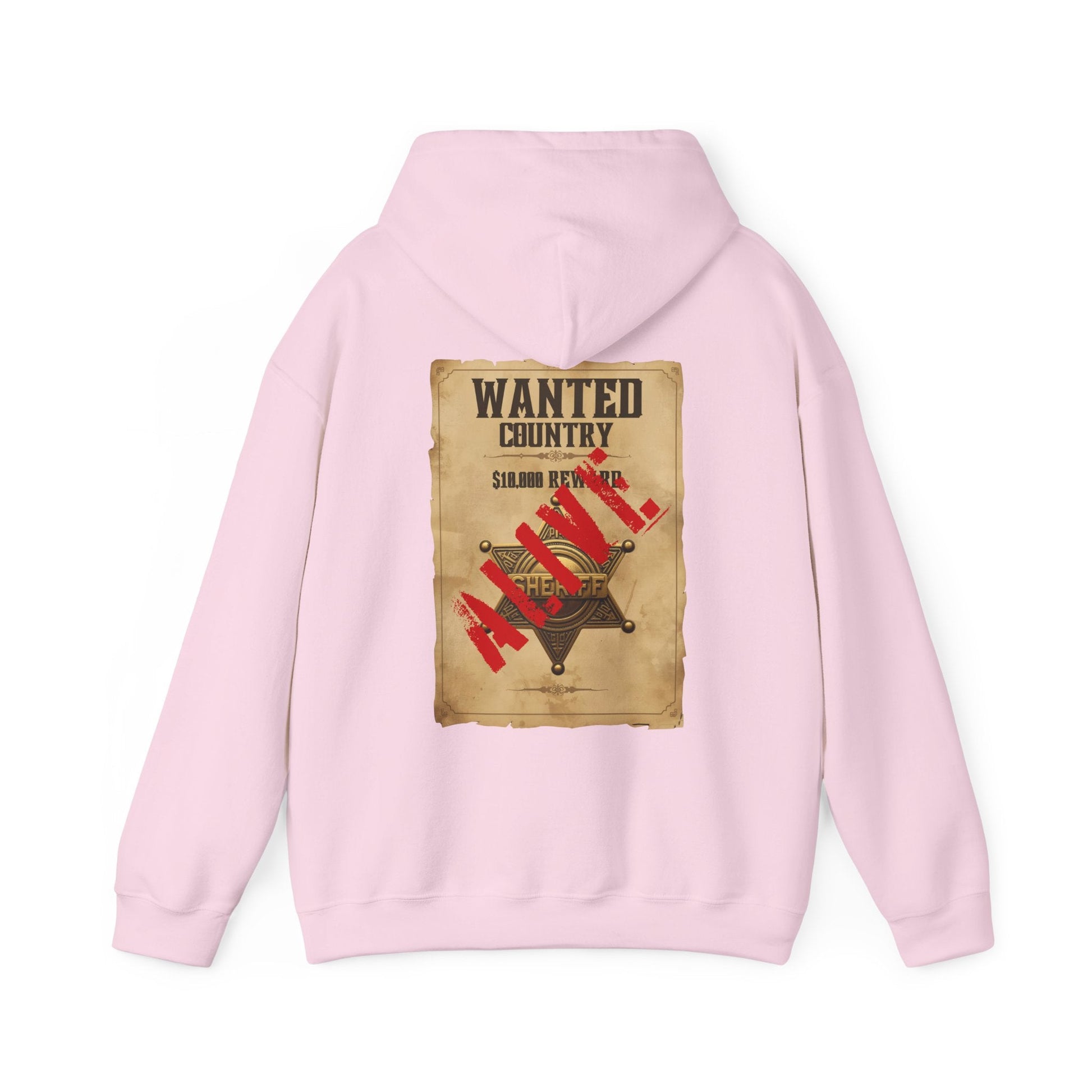 Country Western 'Wanted' Vintage Poster Hoodie - SJM Print Store