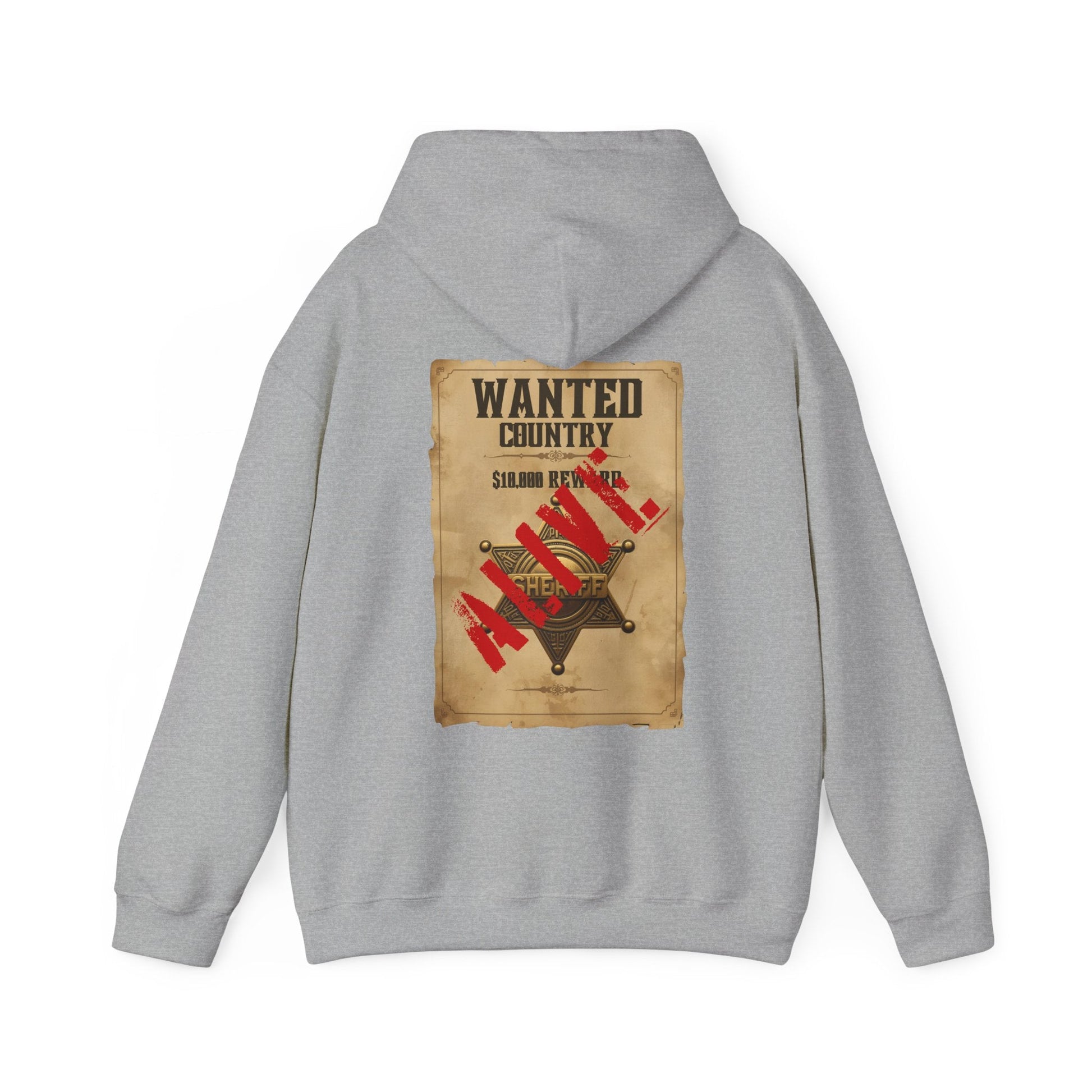 Country Western 'Wanted' Vintage Poster Hoodie - SJM Print Store