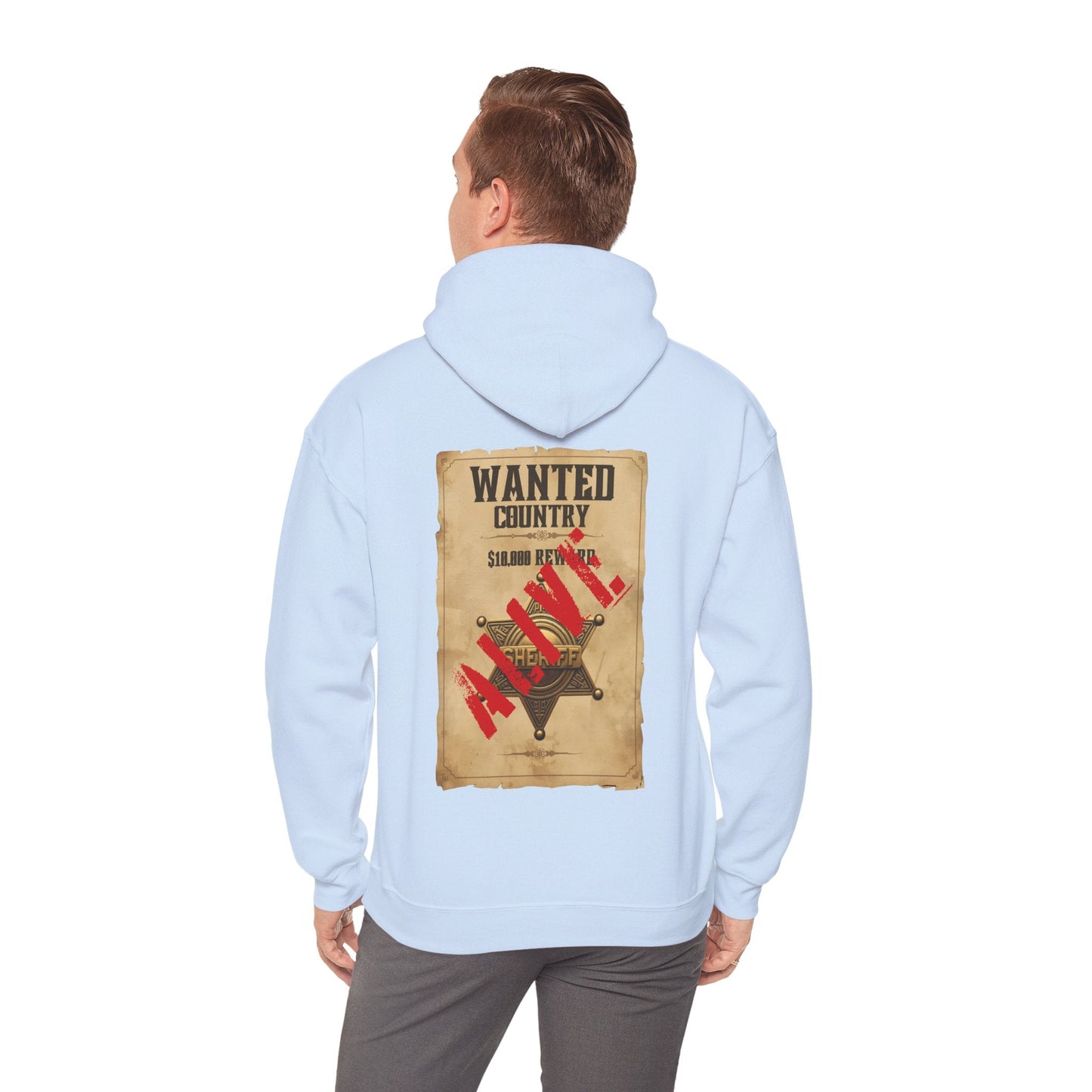 Country Western 'Wanted' Vintage Poster Hoodie - SJM Print Store