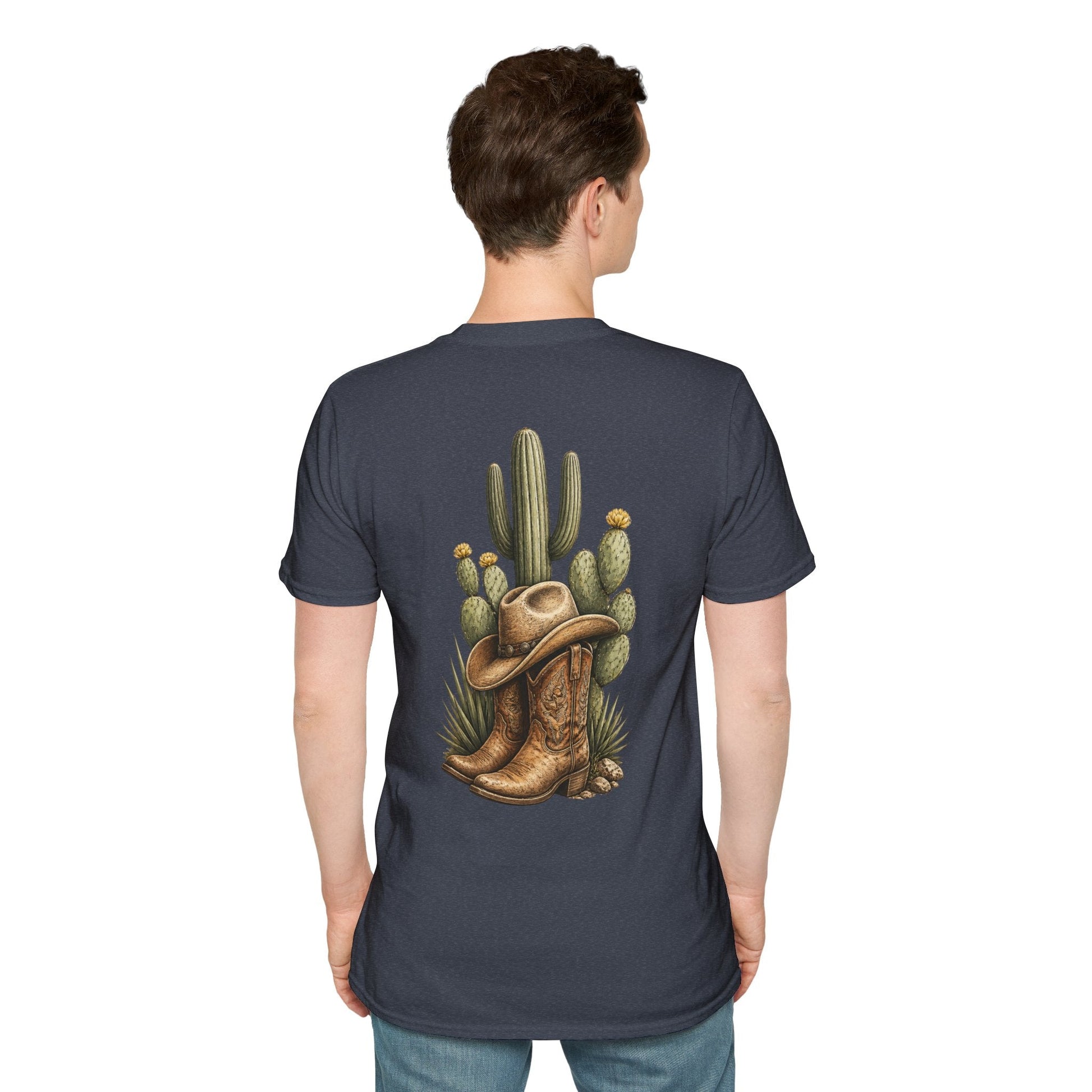 Cowboy Boots Hat and Cactus T-Shirt - SJM Print Store