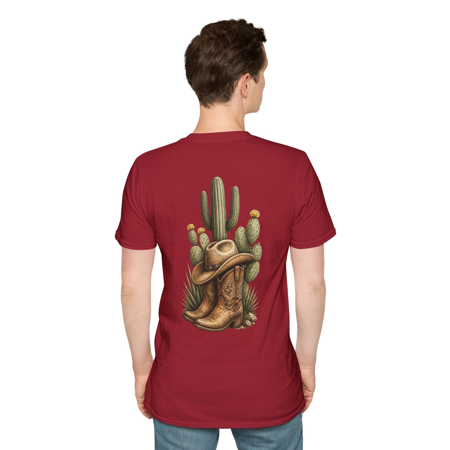 Cowboy Boots Hat and Cactus T-Shirt - SJM Print Store