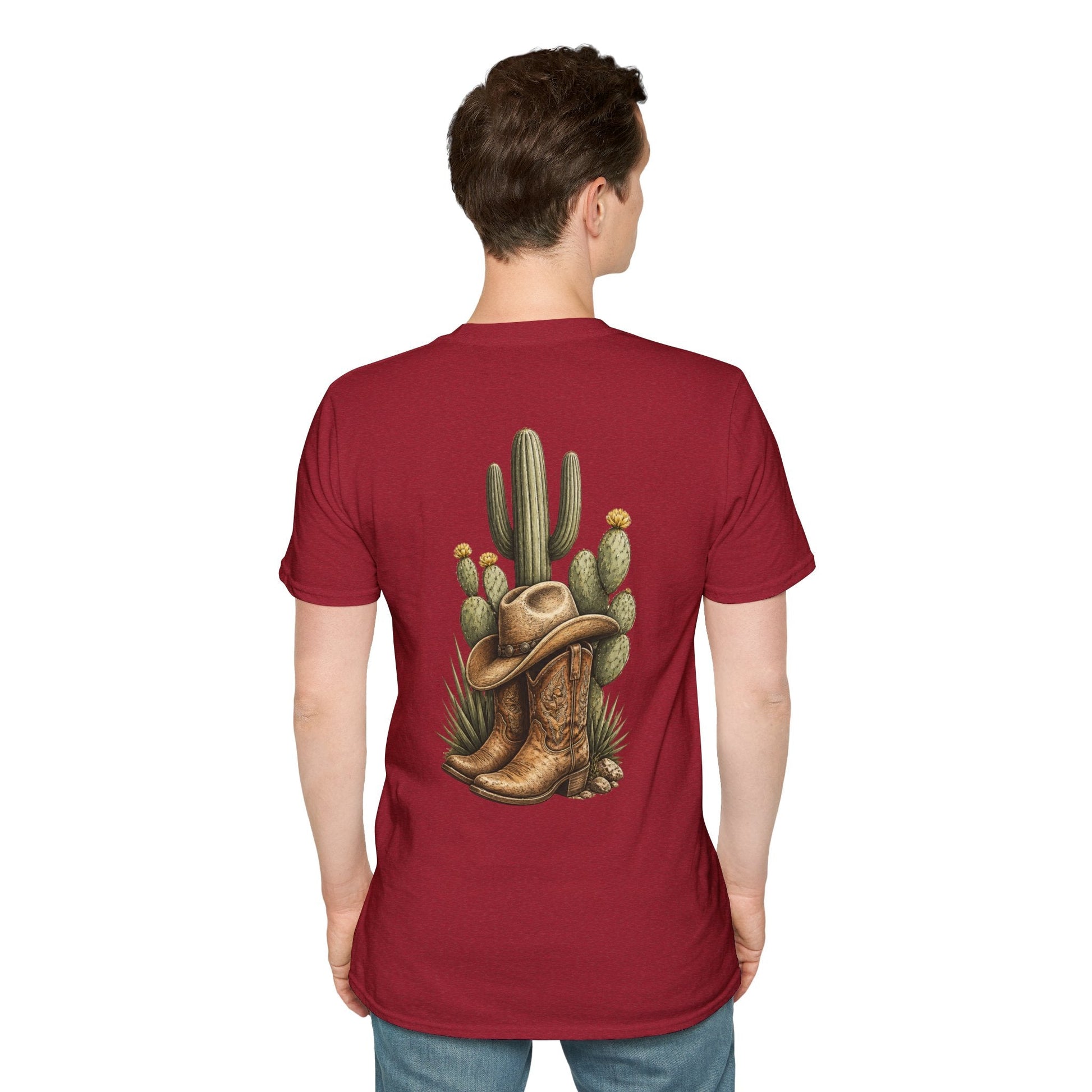 Cowboy Boots Hat and Cactus T-Shirt - SJM Print Store