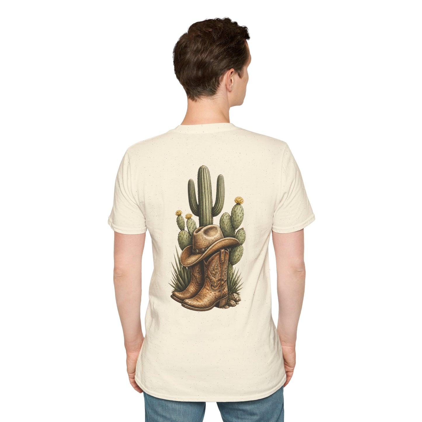 Cowboy Boots Hat and Cactus T-Shirt - SJM Print Store