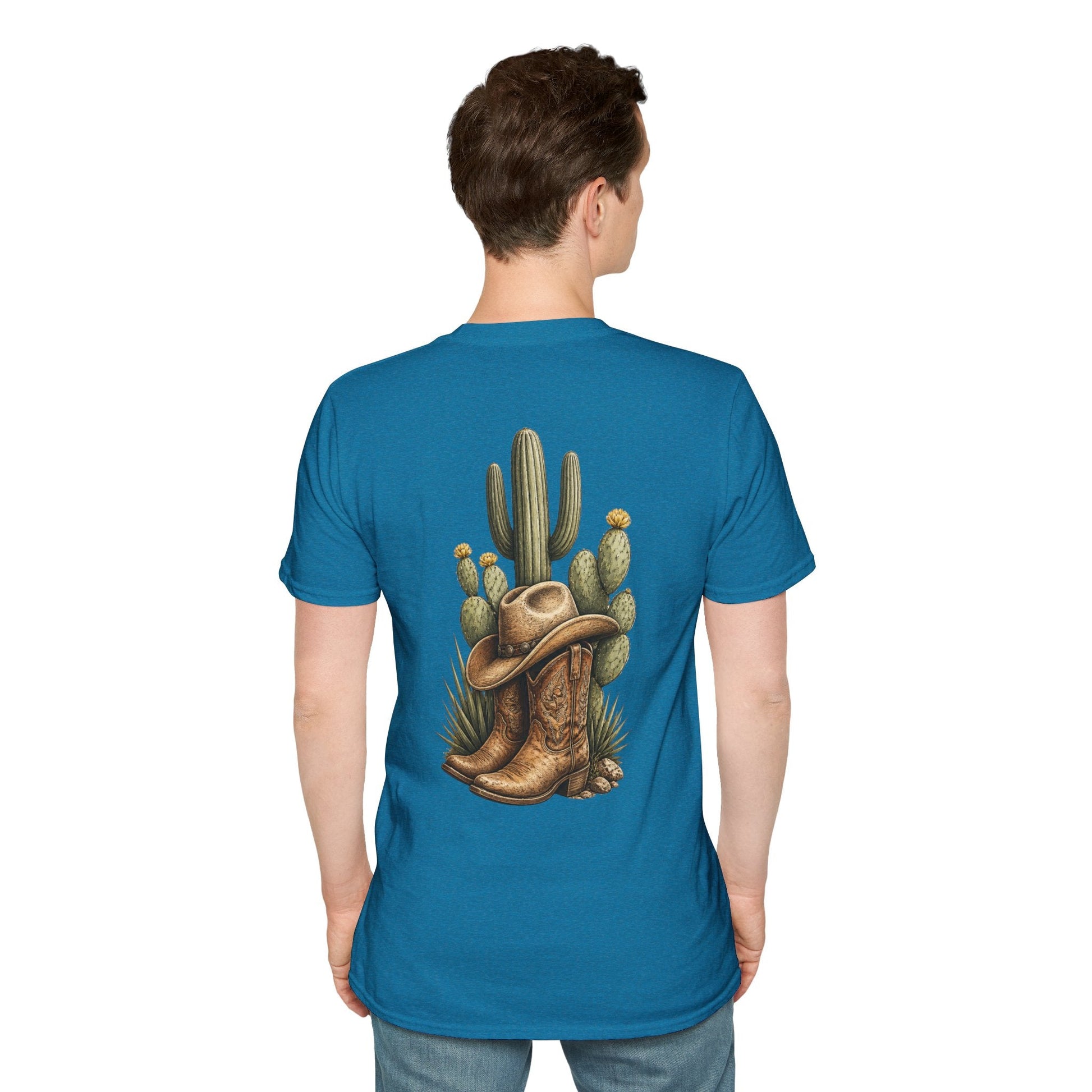 Cowboy Boots Hat and Cactus T-Shirt - SJM Print Store