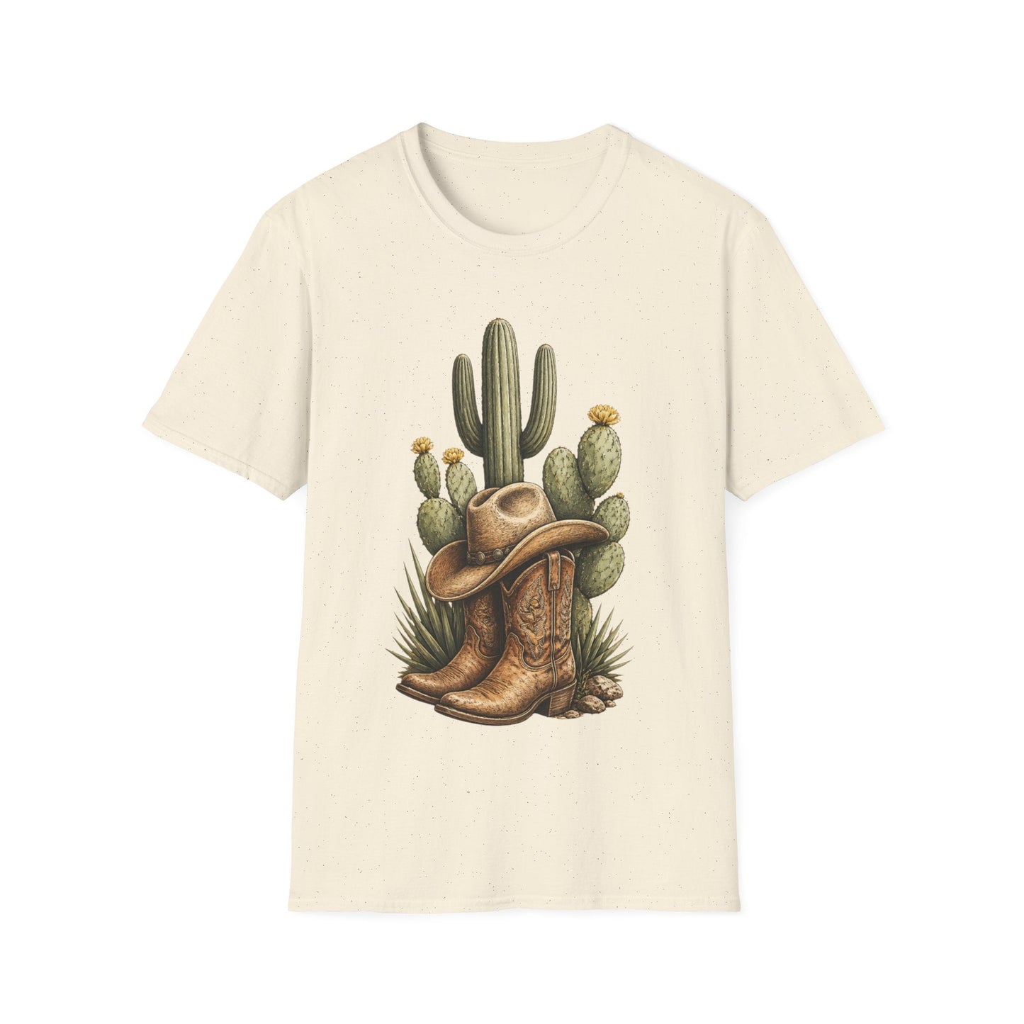 Cowboy Boots Hat and Cactus T-Shirt - SJM Print Store