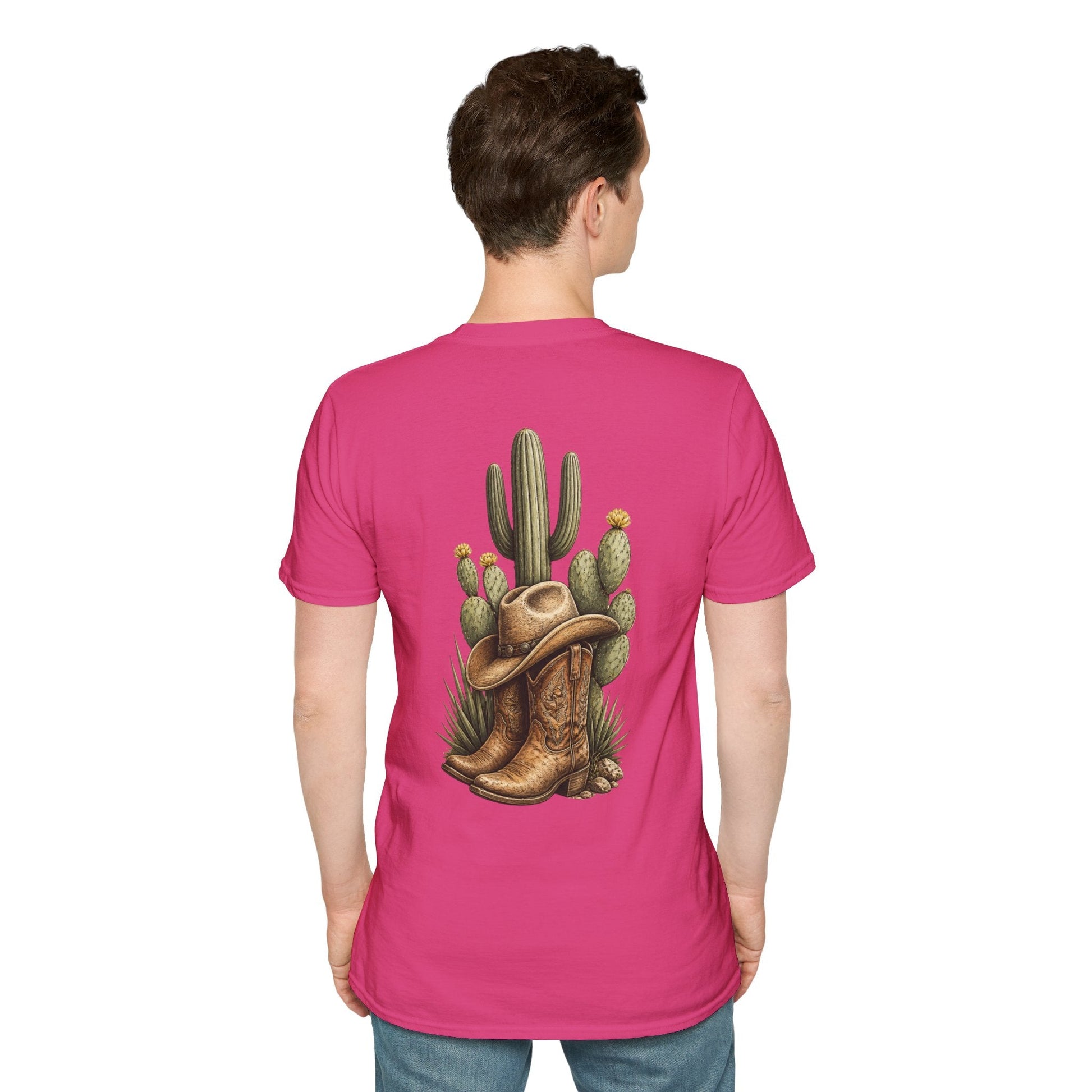 Cowboy Boots Hat and Cactus T-Shirt - SJM Print Store
