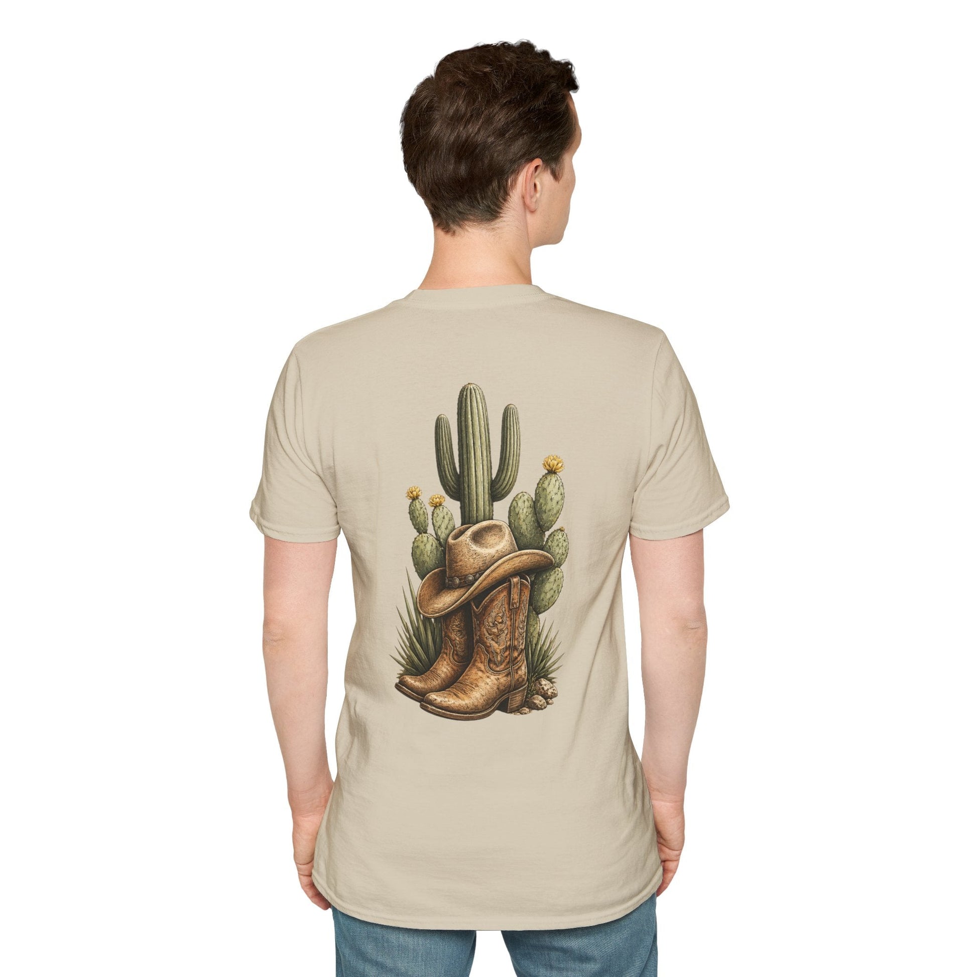 Cowboy Boots Hat and Cactus T-Shirt - SJM Print Store