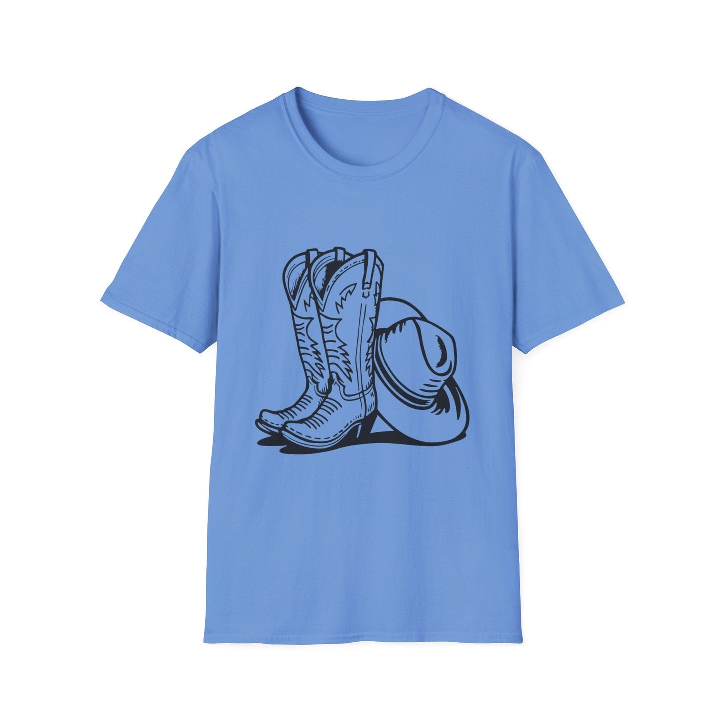 Cowboy Boots & Hat T-Shirt â€” Western Rodeo Graphic Tee - SJM Print Store
