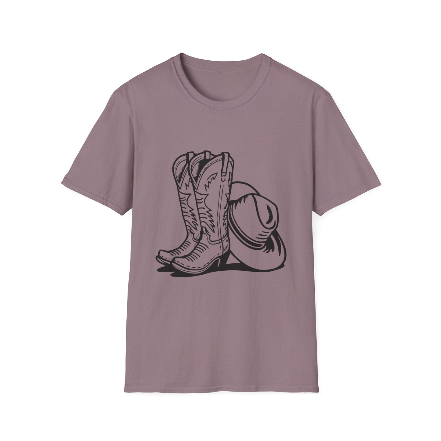 Cowboy Boots & Hat T-Shirt â€” Western Rodeo Graphic Tee - SJM Print Store