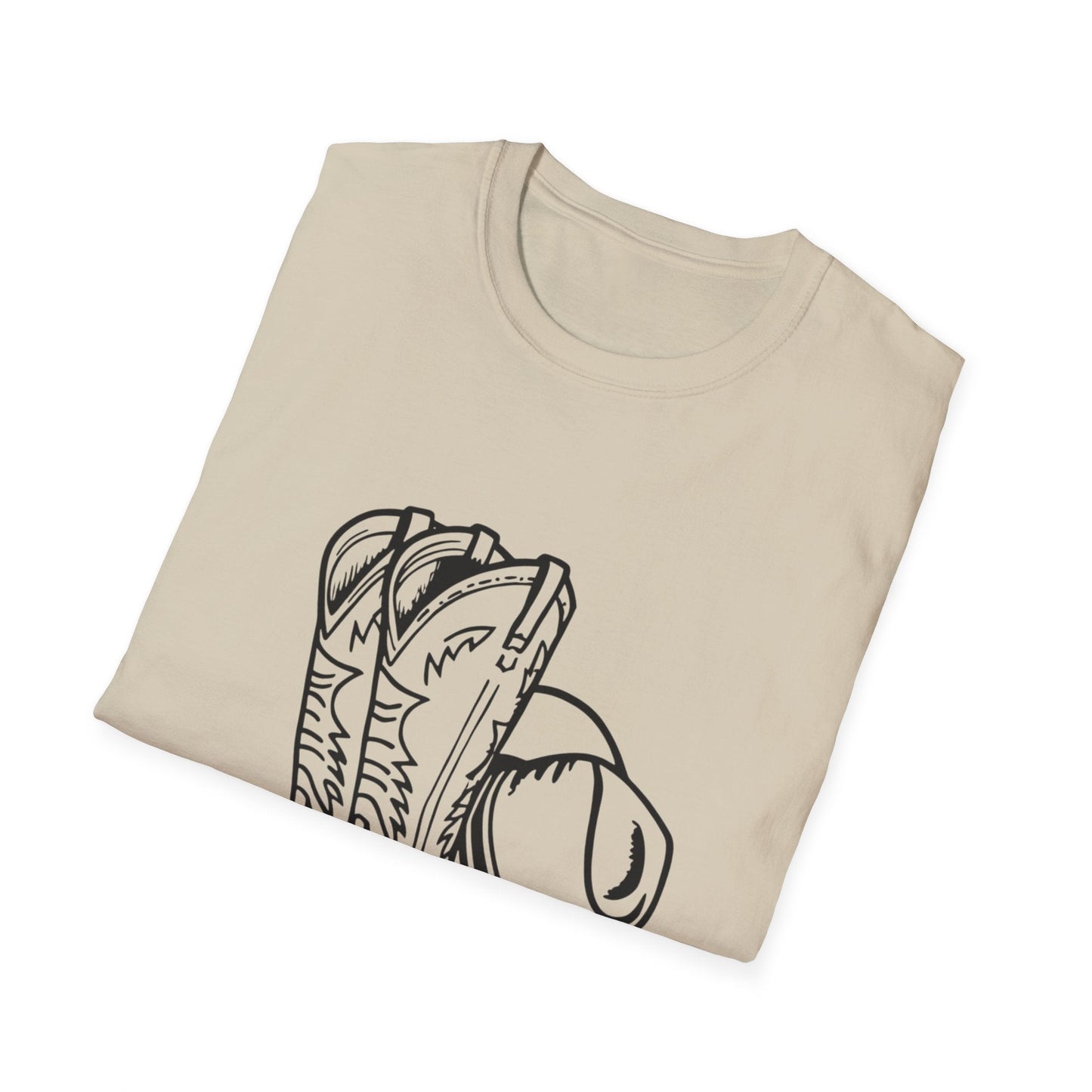 Cowboy Boots & Hat T-Shirt â€” Western Rodeo Graphic Tee - SJM Print Store