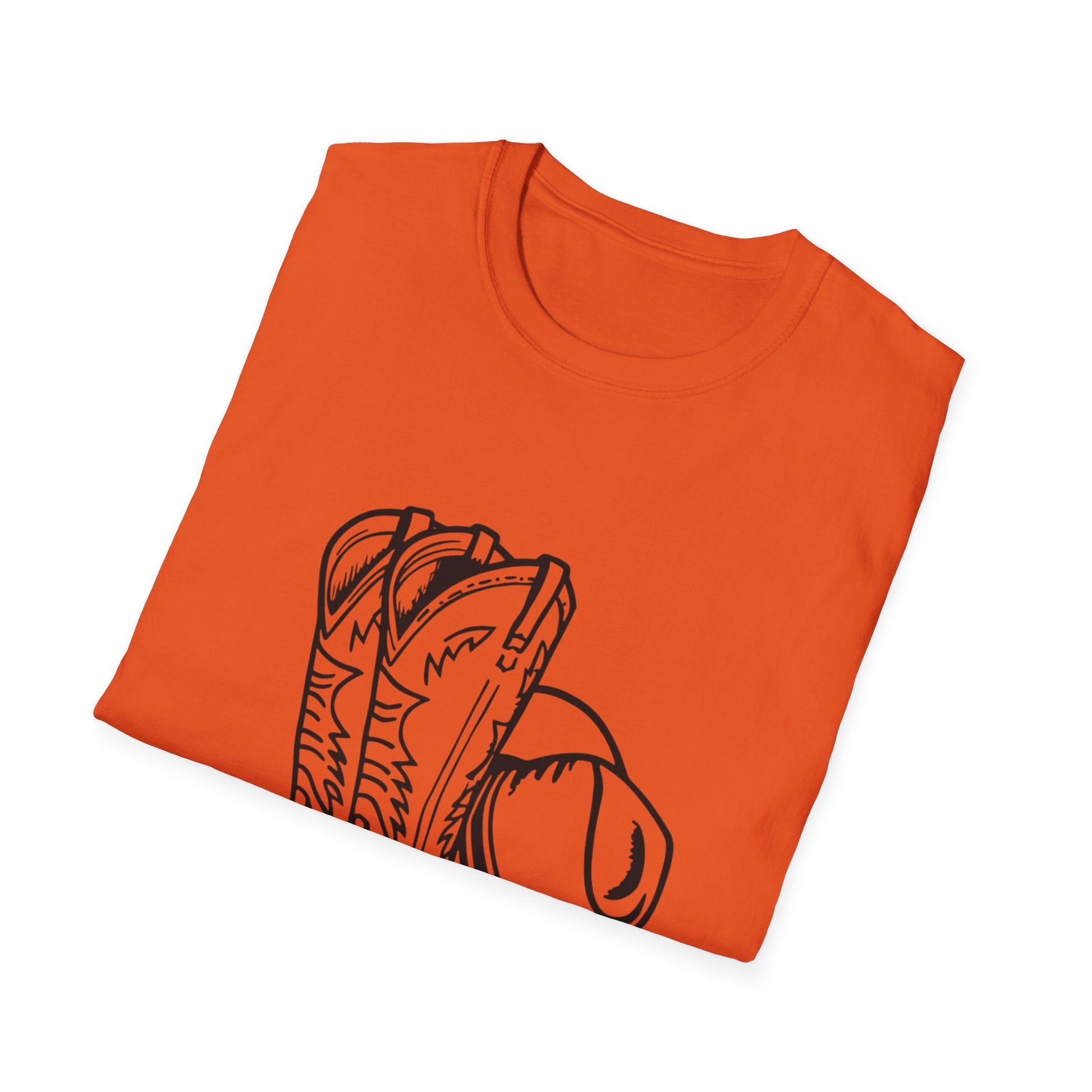 Cowboy Boots & Hat T-Shirt â€” Western Rodeo Graphic Tee - SJM Print Store