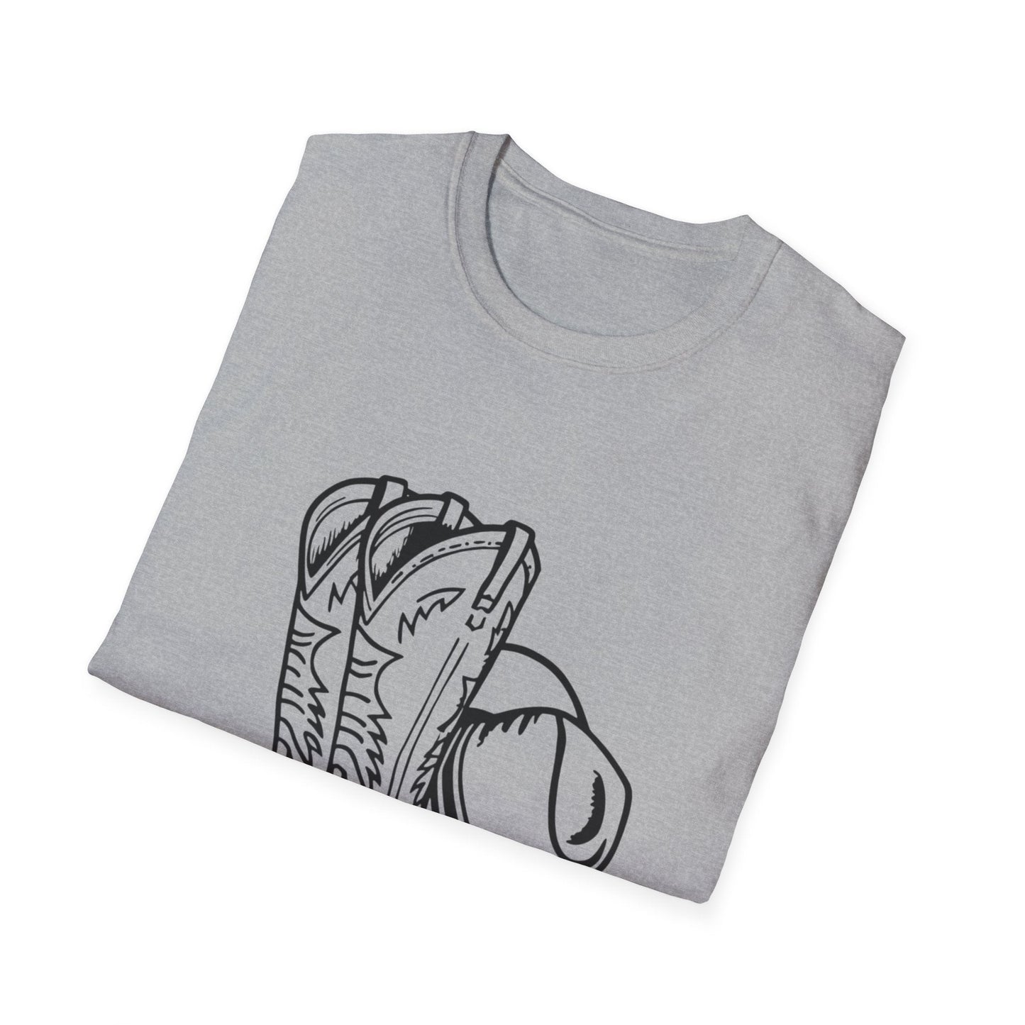 Cowboy Boots & Hat T-Shirt â€” Western Rodeo Graphic Tee - SJM Print Store