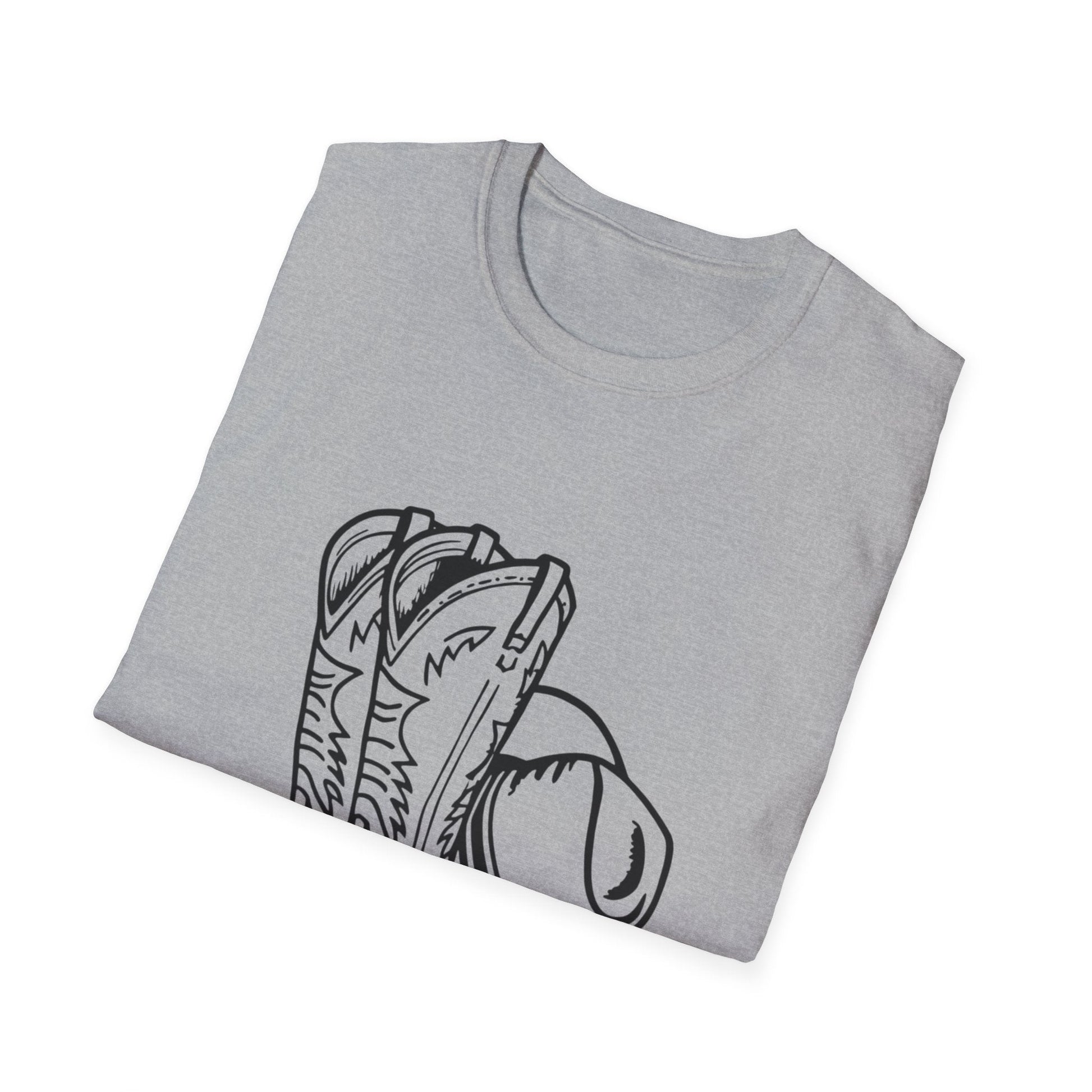 Cowboy Boots & Hat T-Shirt â€” Western Rodeo Graphic Tee - SJM Print Store
