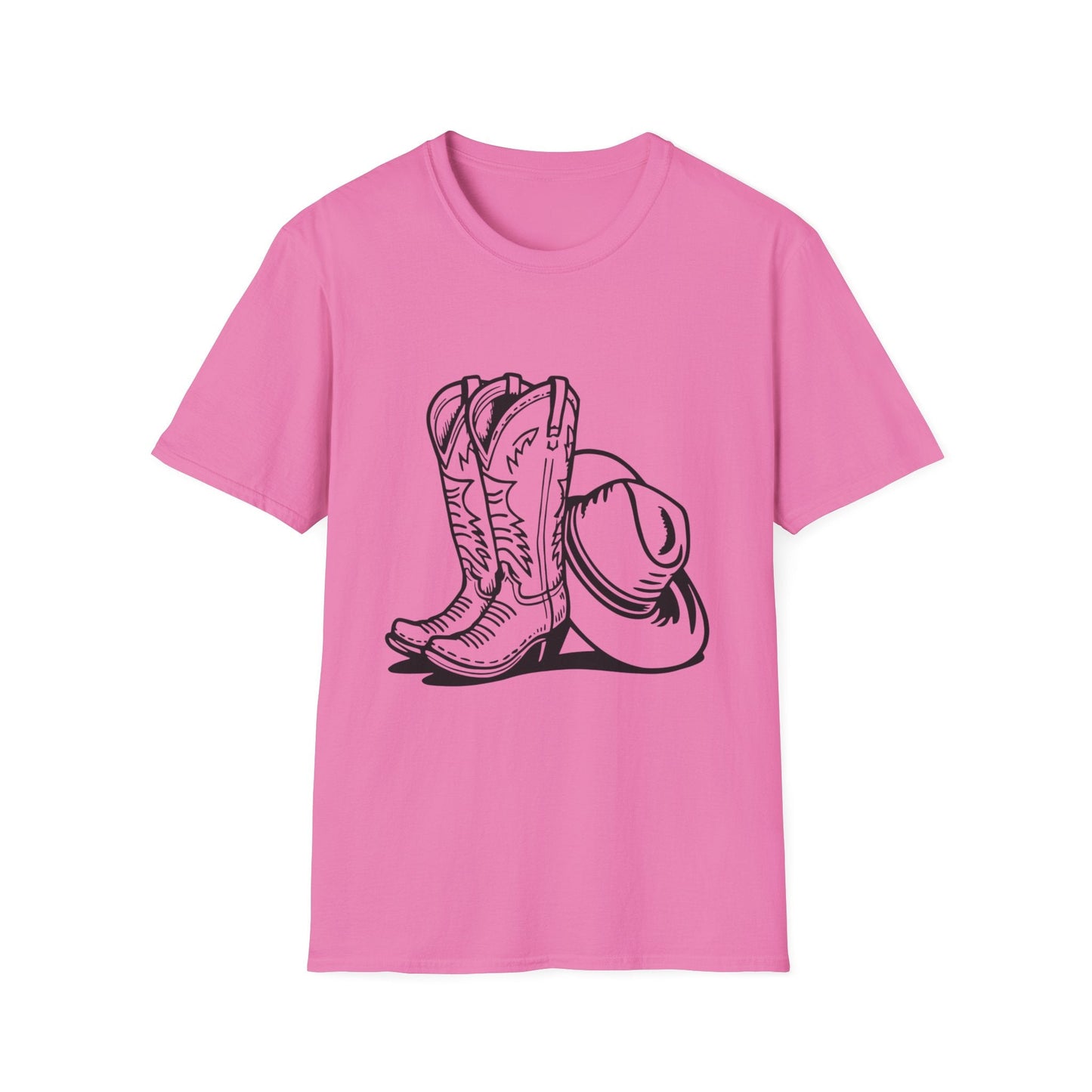 Cowboy Boots & Hat T-Shirt â€” Western Rodeo Graphic Tee - SJM Print Store