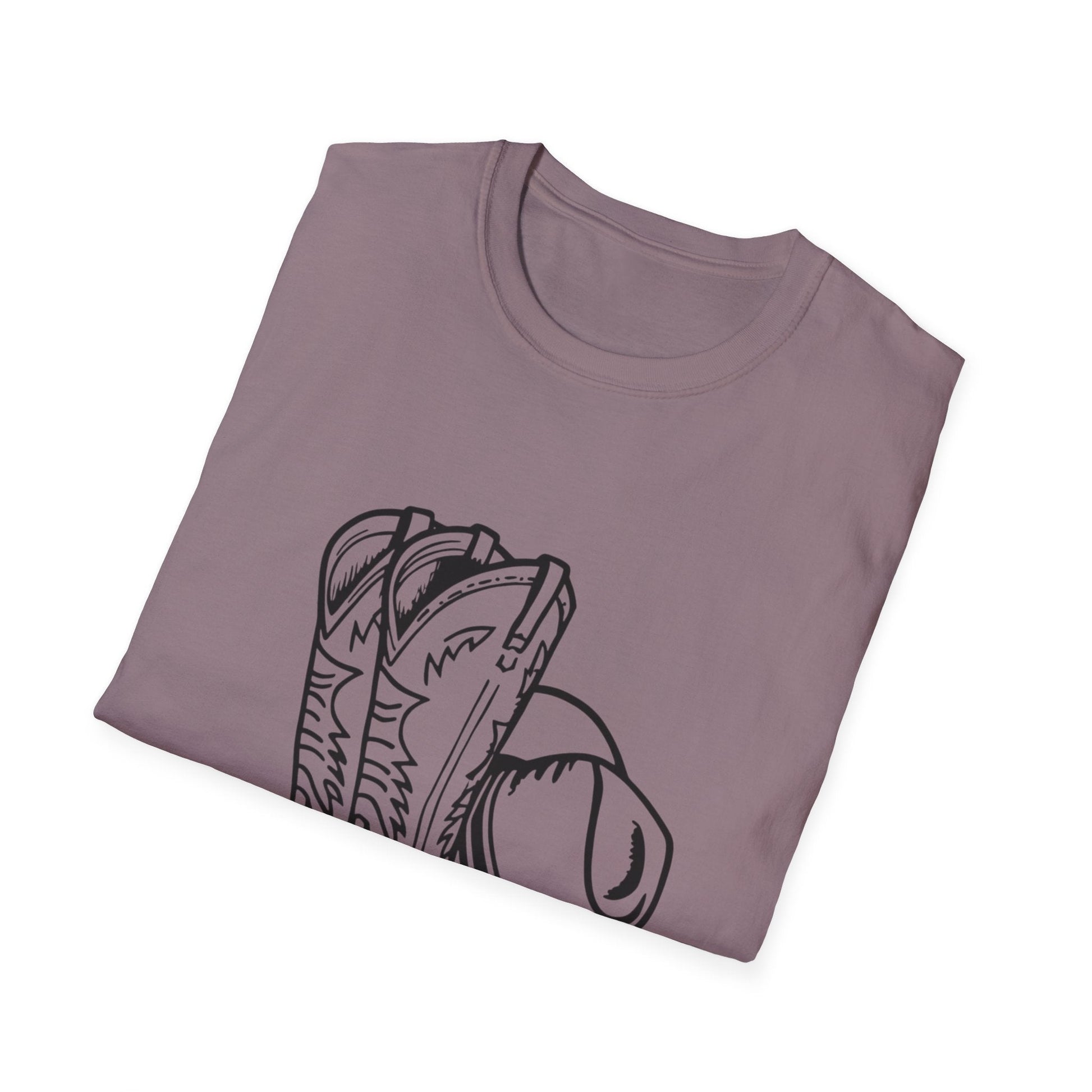Cowboy Boots & Hat T-Shirt â€” Western Rodeo Graphic Tee - SJM Print Store