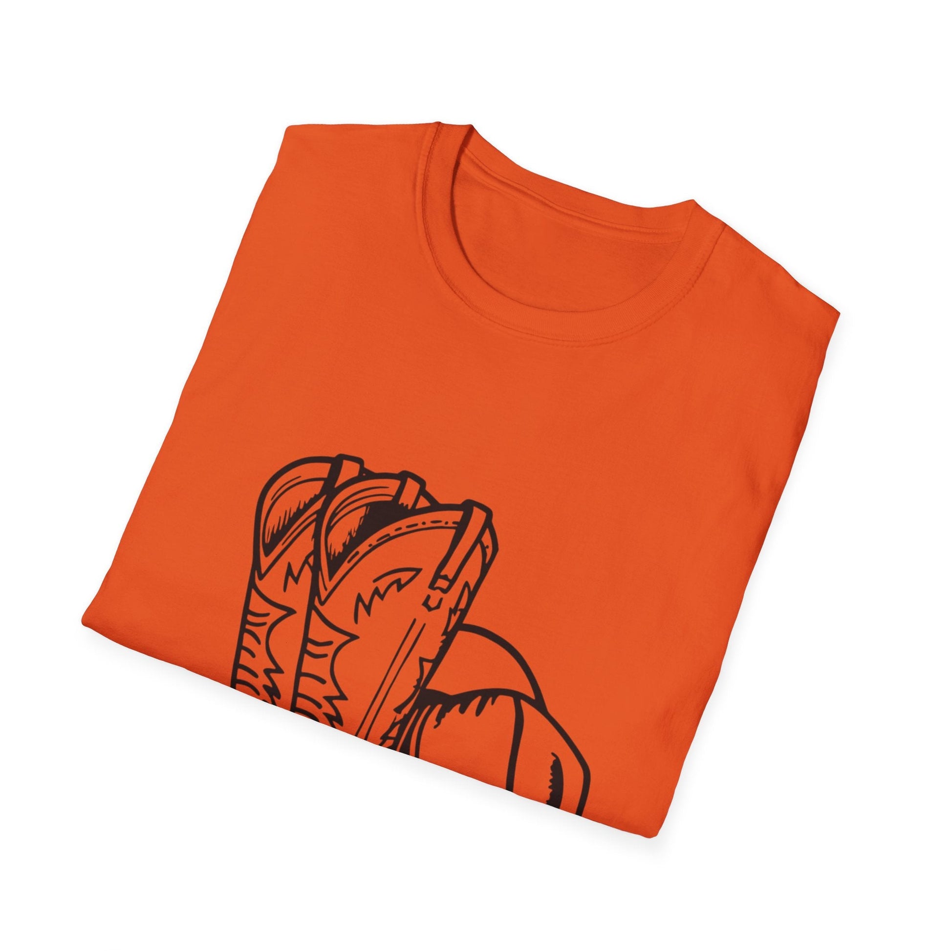 Cowboy Boots & Hat Unisex T-Shirt | Western Style Tee, Country Vibes Shirt, Rodeo Apparel, Gift for Cowboys, Casual Tee - SJM Print Store