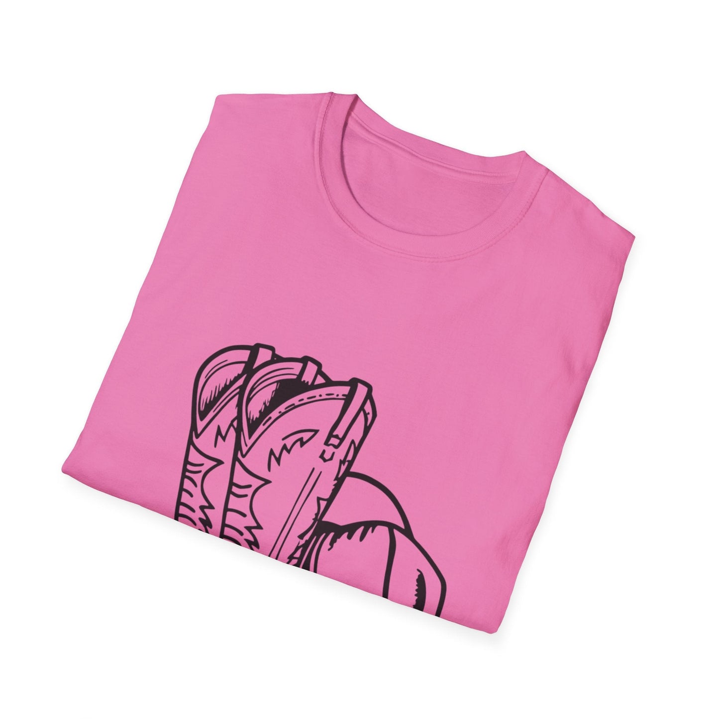 Cowboy Boots & Hat Unisex T-Shirt | Western Style Tee, Country Vibes Shirt, Rodeo Apparel, Gift for Cowboys, Casual Tee - SJM Print Store