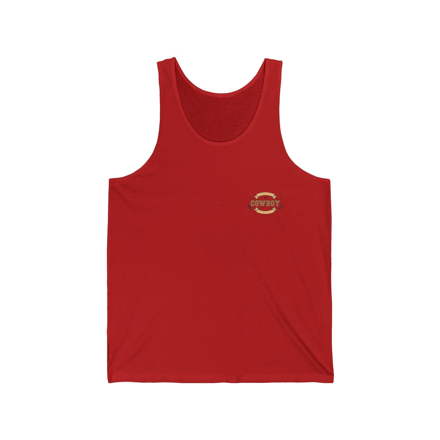 Cowboy Logo Tank Top Western Rodeo Graphic Tank - SJM Print Store