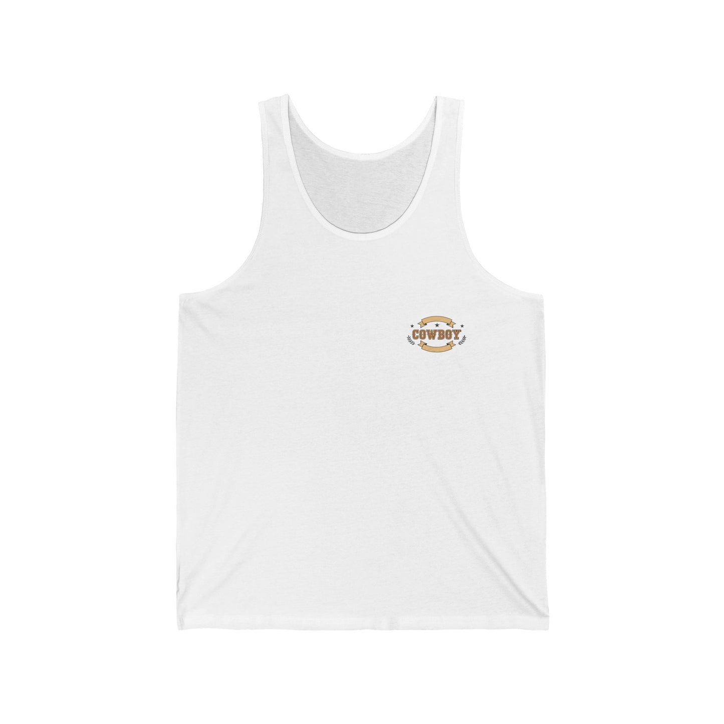 Cowboy Logo Tank Top Western Rodeo Graphic Tank - SJM Print Store