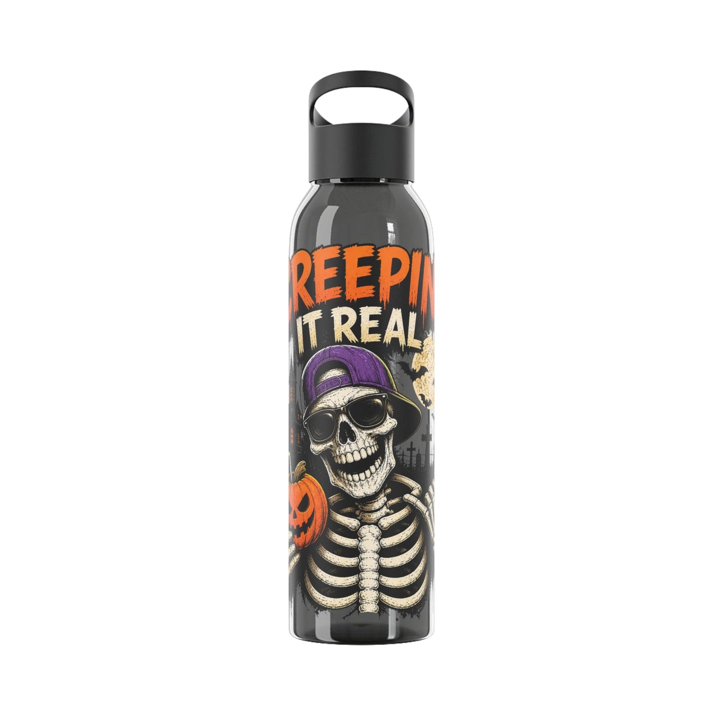 Creepin It Real Halloween Water Bottle - SJM Print Store