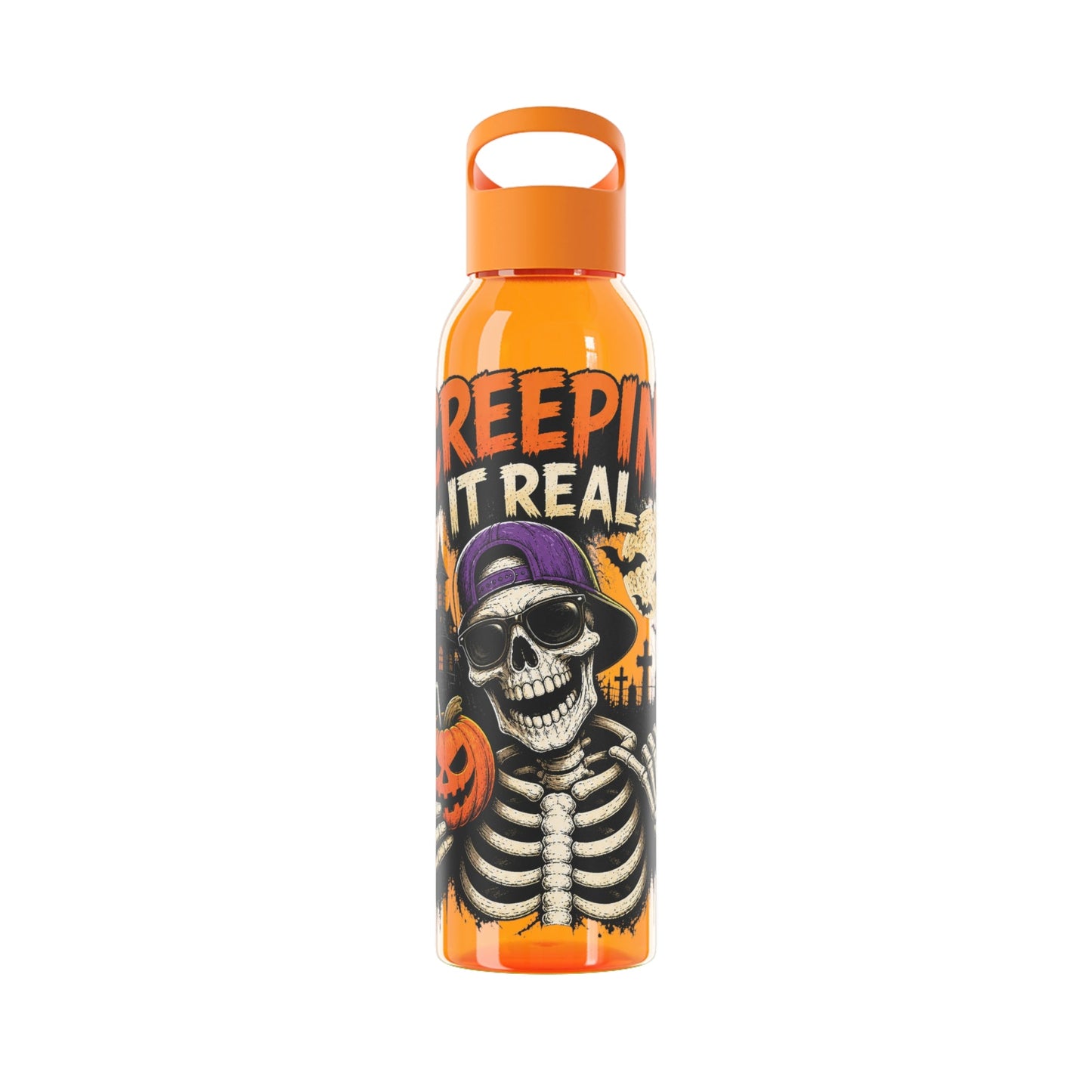 Creepin It Real Halloween Water Bottle - SJM Print Store