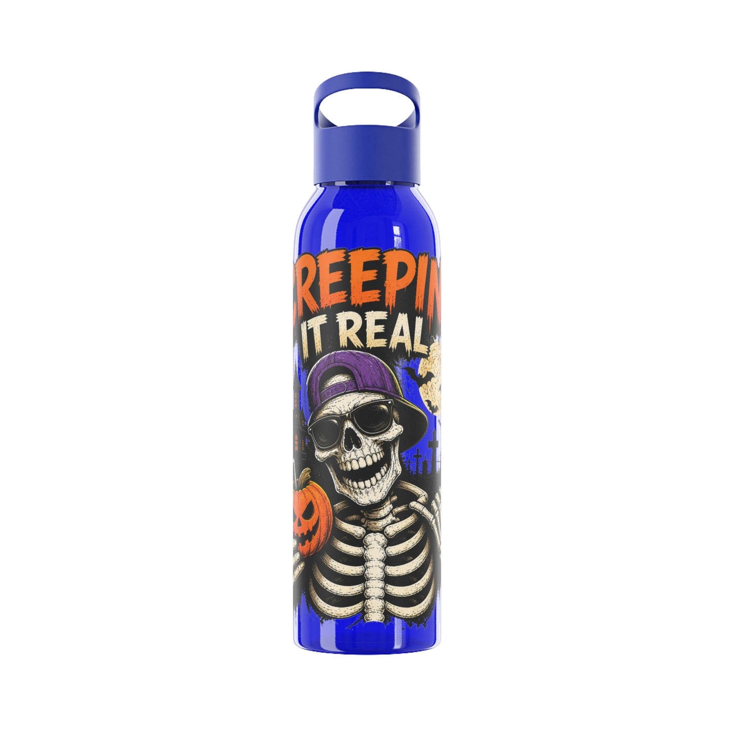 Creepin It Real Halloween Water Bottle - SJM Print Store