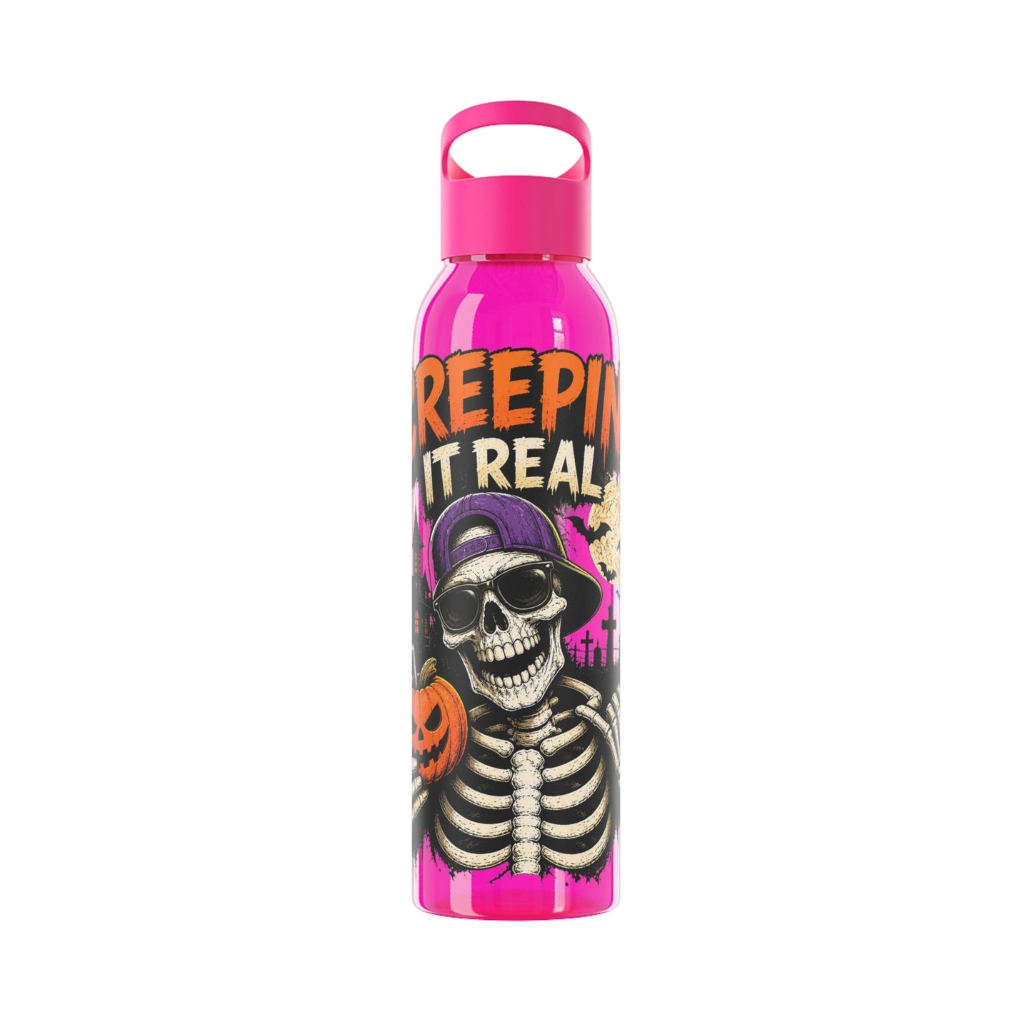 Creepin It Real Halloween Water Bottle - SJM Print Store