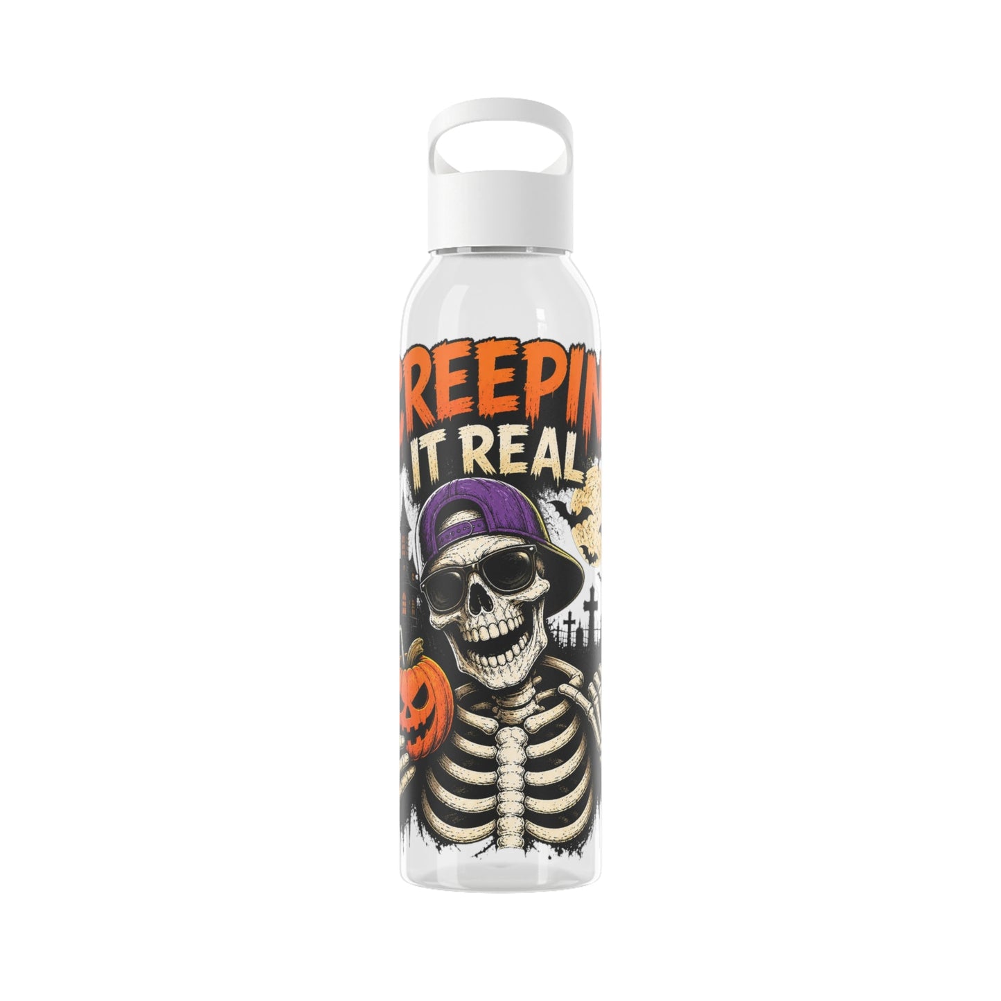 Creepin It Real Halloween Water Bottle - SJM Print Store