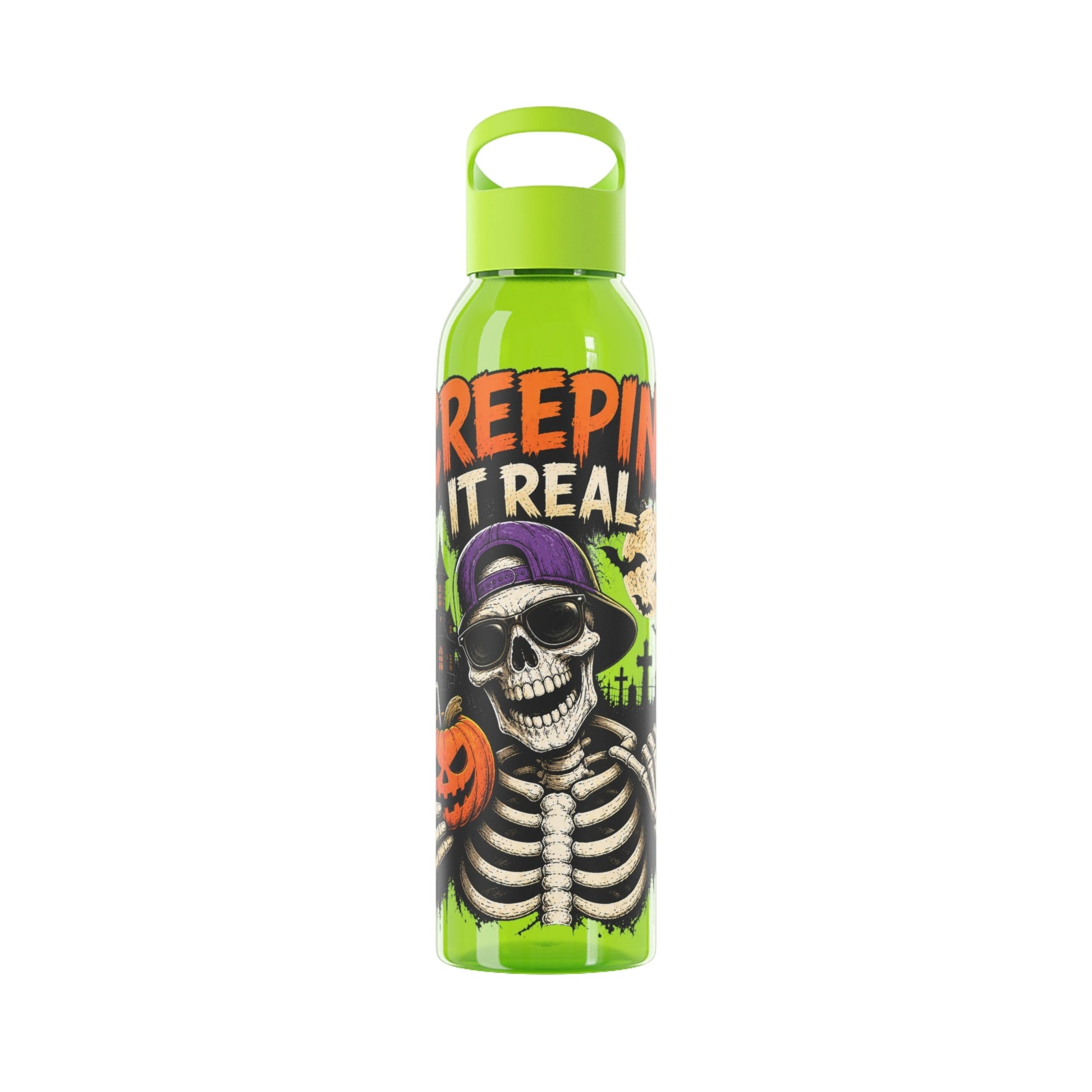 Creepin It Real Halloween Water Bottle - SJM Print Store