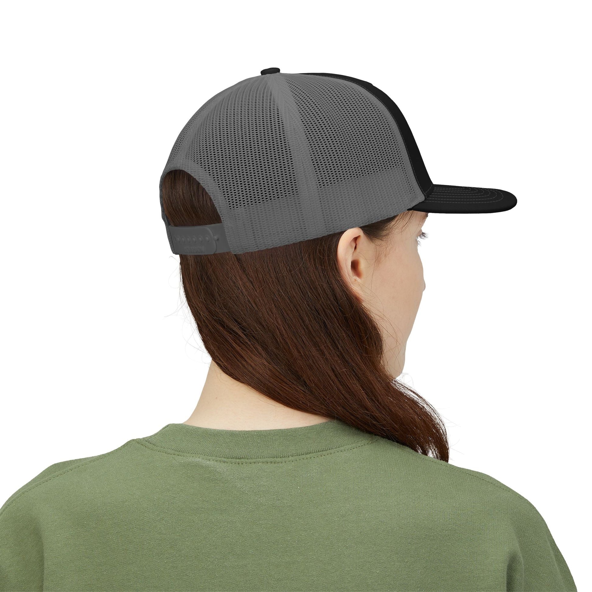 Crest Trucker Snapback Cap — Vintage Heritage Logo Mesh Hat - SJM Print Store