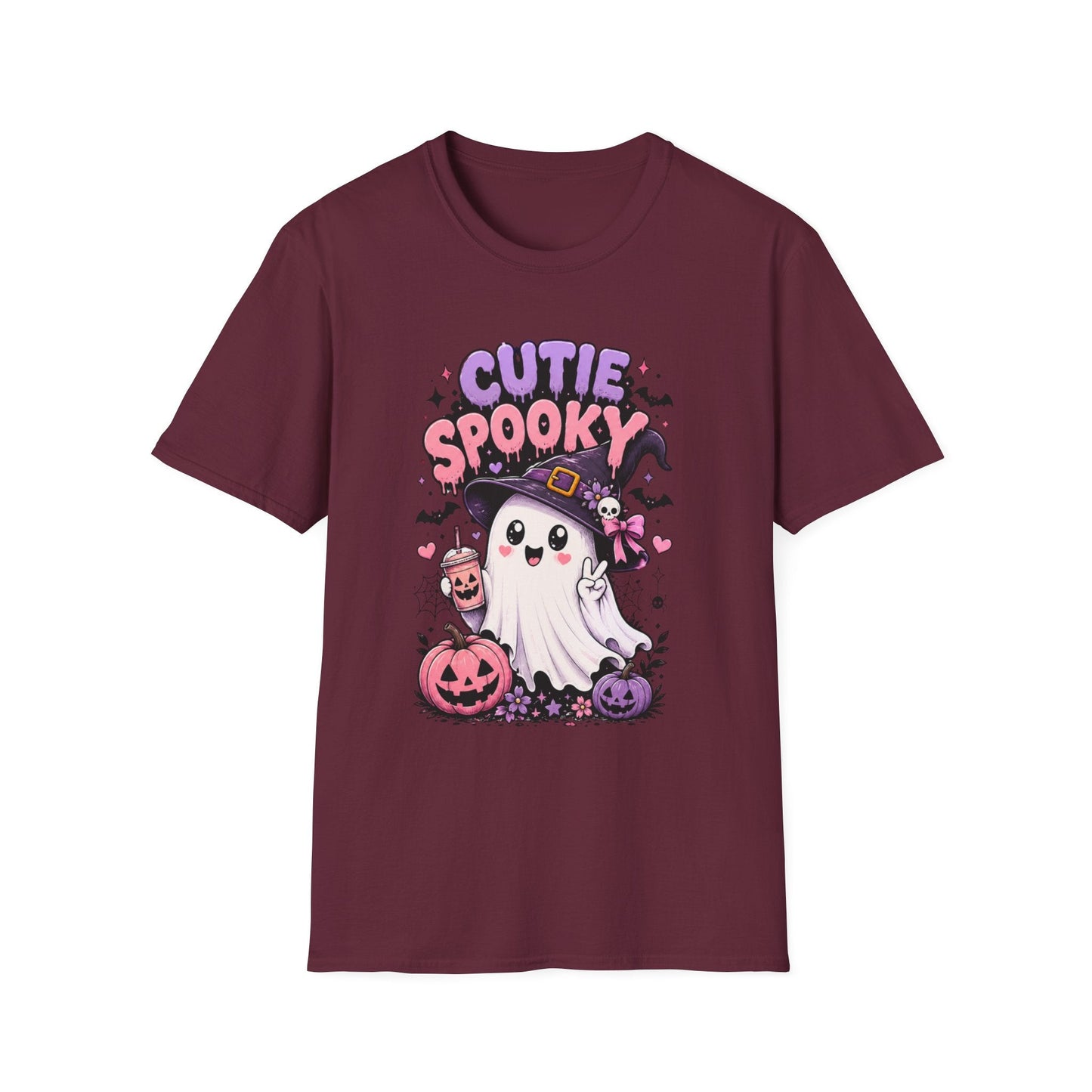 Cutie Spooky Ghost Halloween T-Shirt - SJM Print Store