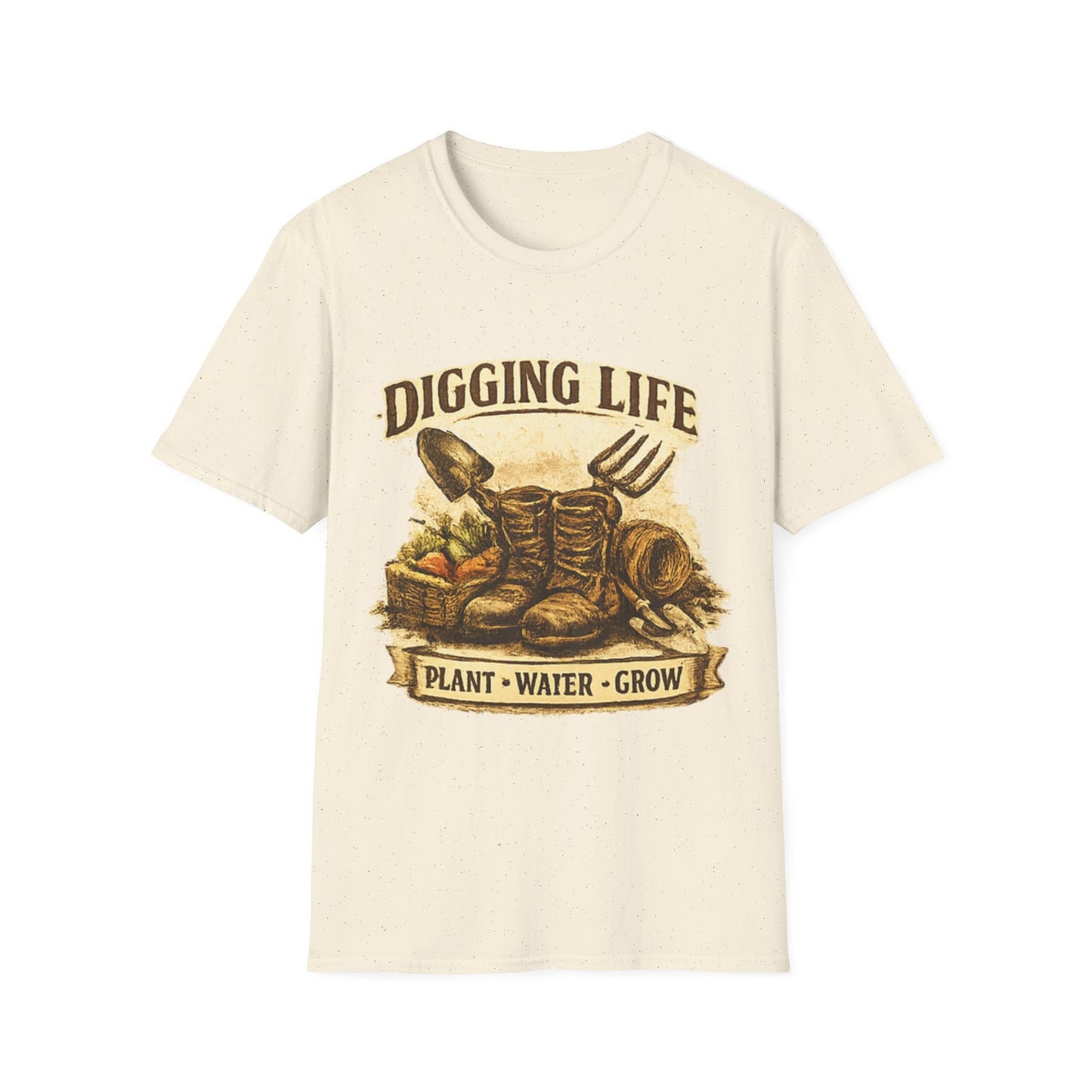 Digging Life Plant Water Grow Vintage Gardening T-Shirt - SJM Print Store