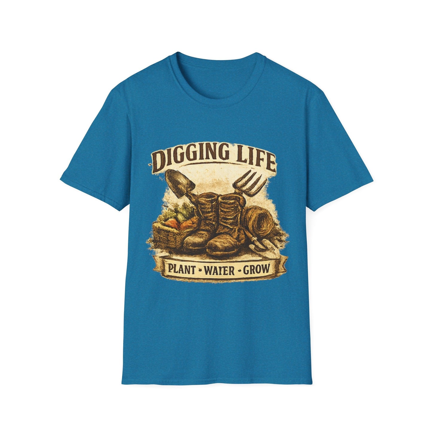 Digging Life Plant Water Grow Vintage Gardening T-Shirt - SJM Print Store
