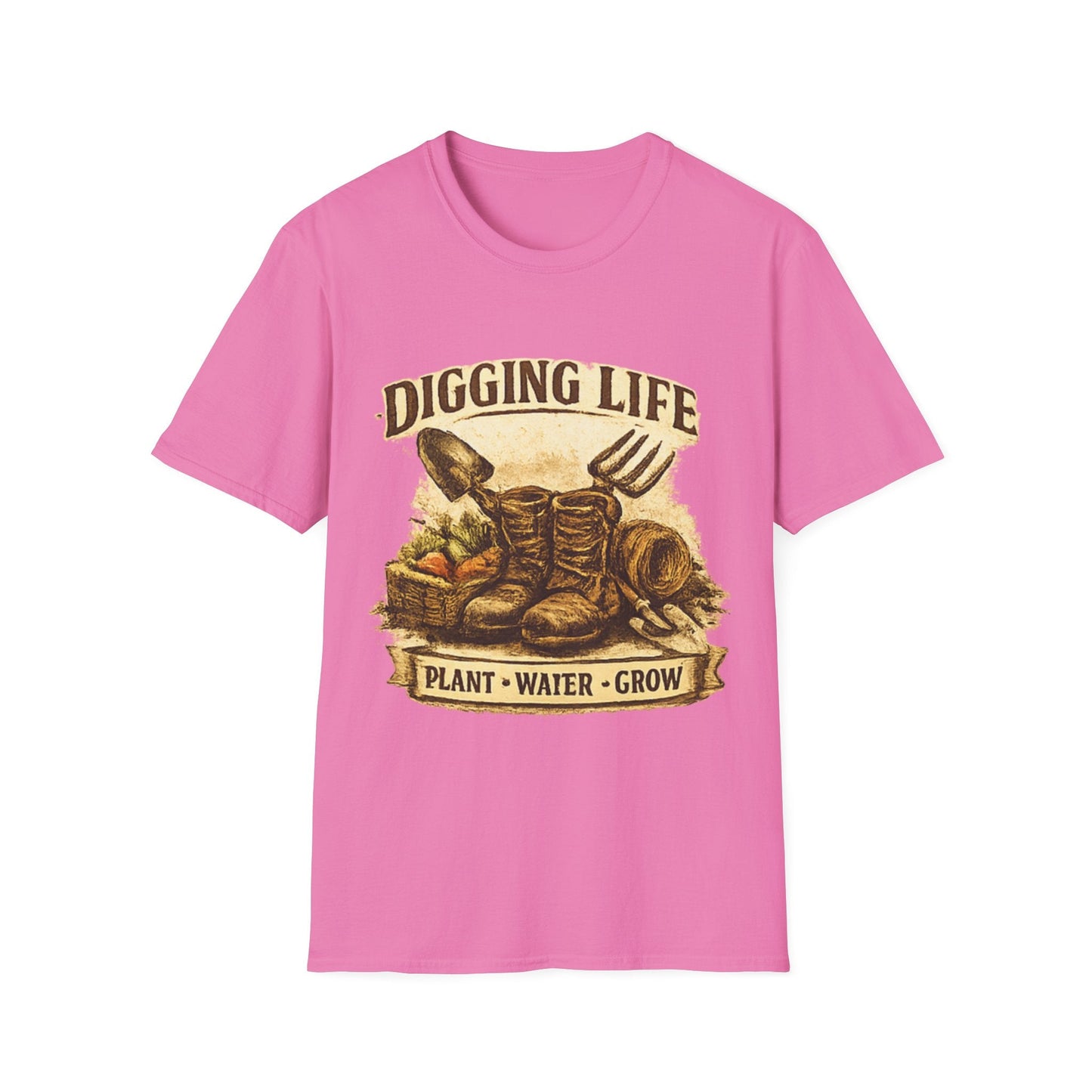 Digging Life Plant Water Grow Vintage Gardening T-Shirt - SJM Print Store