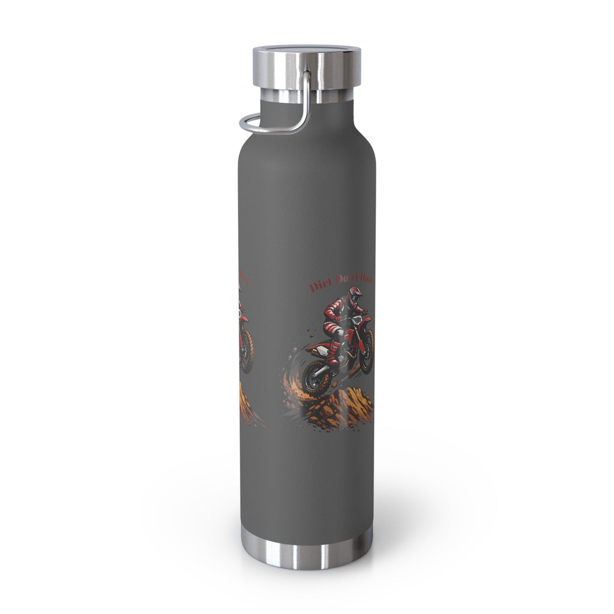 Dirt Don’t Hurt Moto Water Bottle — 22oz Insulated Stainless Steel - SJM Print Store