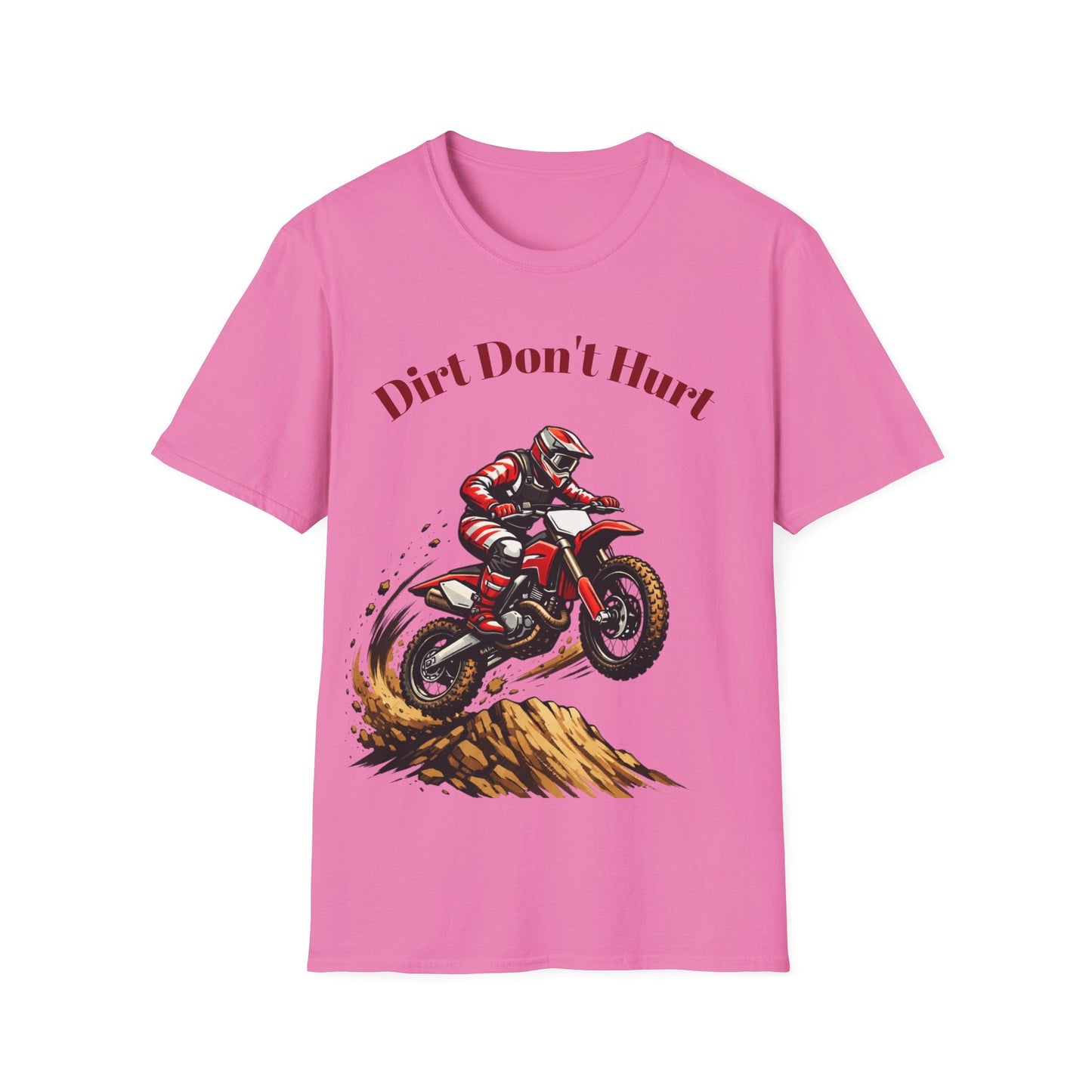 Dirt Don't Hurt Motocross T-Shirt Off Road Dirt Bike Graphic Tee - SJM Print Store