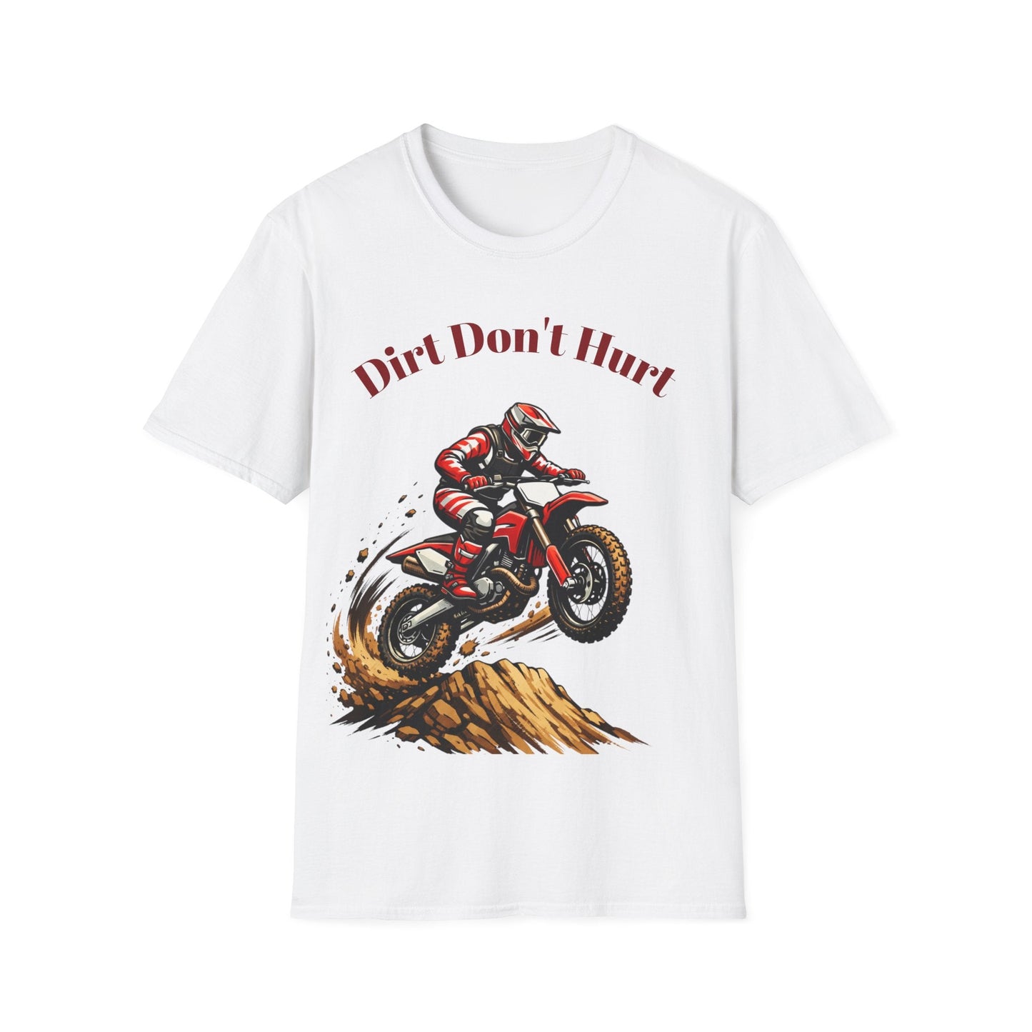 Dirt Don't Hurt Motocross T-Shirt Off Road Dirt Bike Graphic Tee - SJM Print Store