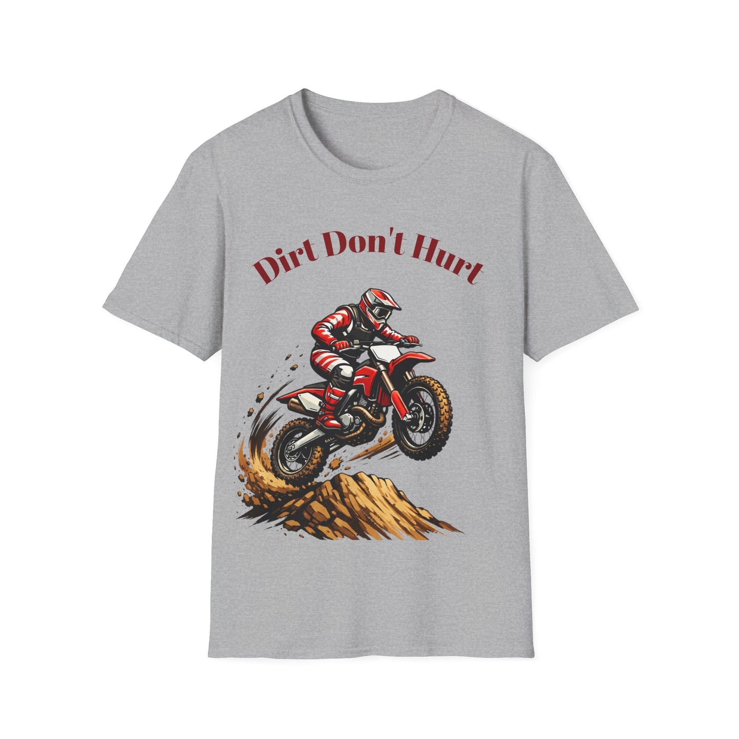 Dirt Don't Hurt Motocross T-Shirt Off Road Dirt Bike Graphic Tee - SJM Print Store