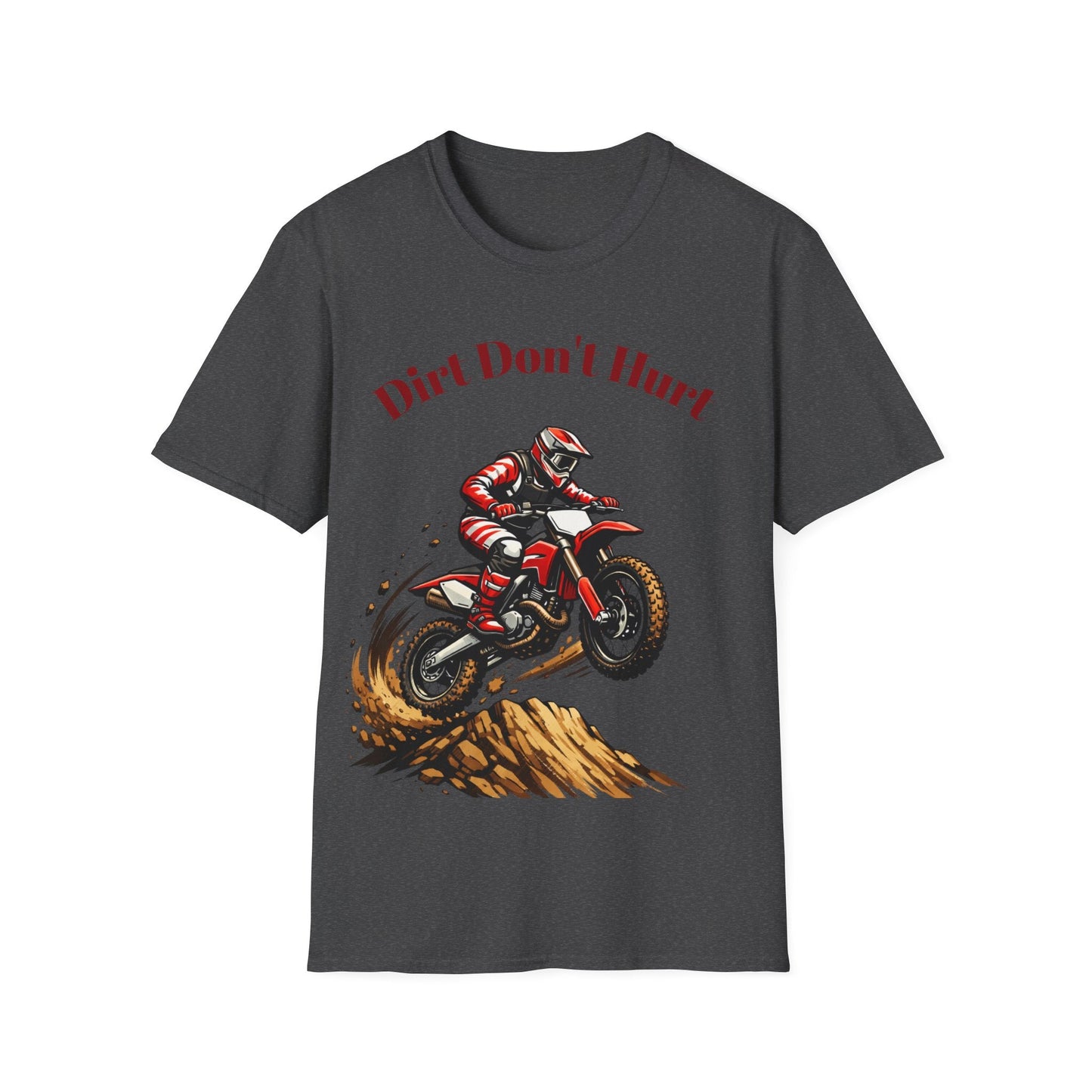 Dirt Don't Hurt Motocross T-Shirt Off Road Dirt Bike Graphic Tee - SJM Print Store