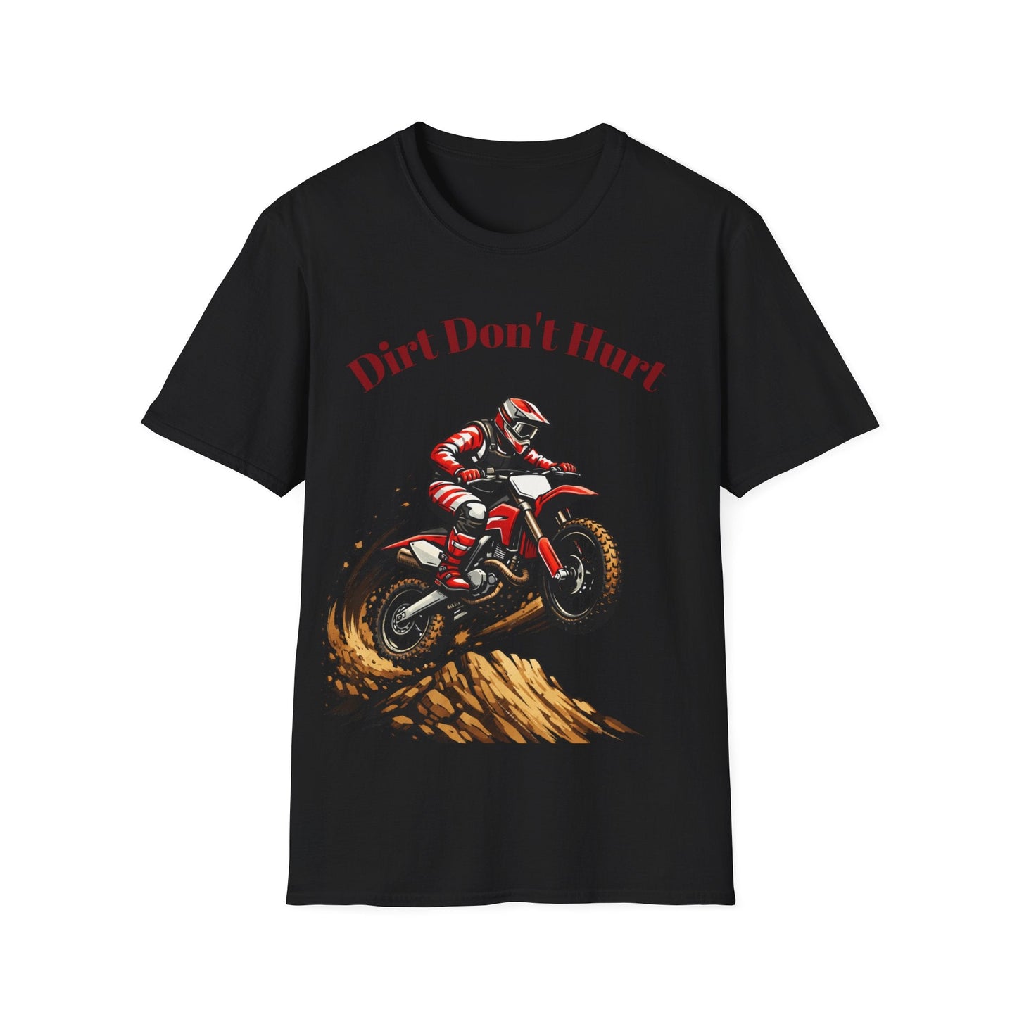 Dirt Don't Hurt Motocross T-Shirt Off Road Dirt Bike Graphic Tee - SJM Print Store
