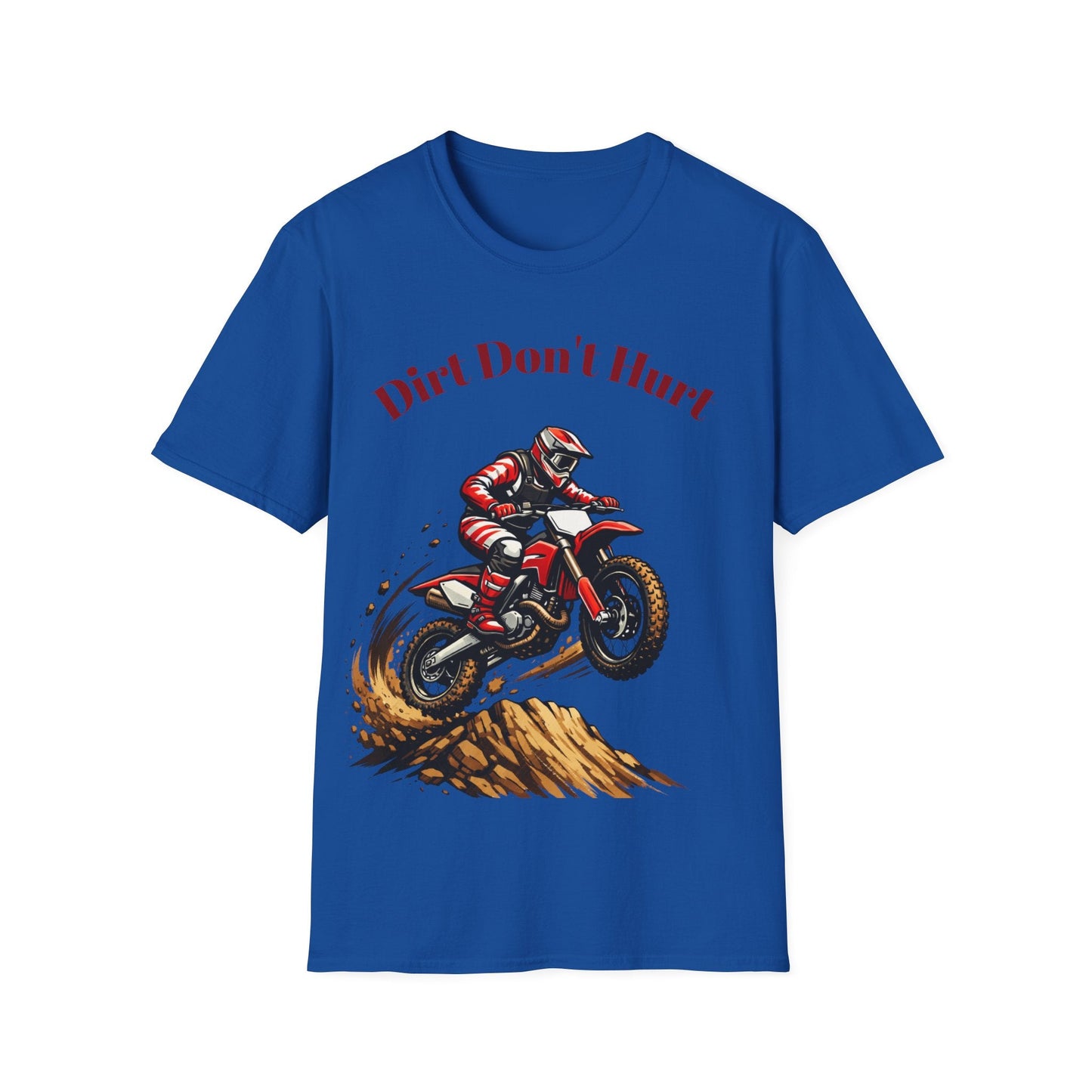 Dirt Don't Hurt Motocross T-Shirt Off Road Dirt Bike Graphic Tee - SJM Print Store
