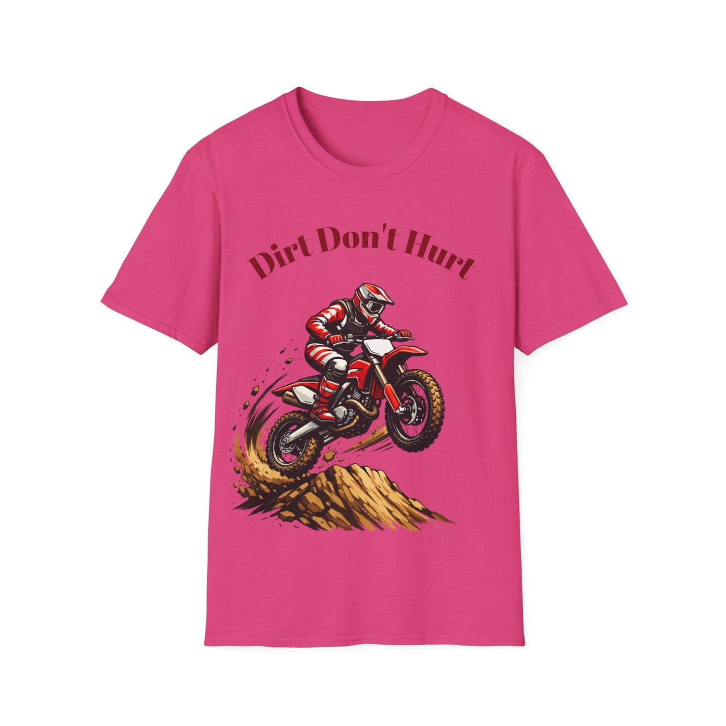 Dirt Don't Hurt Motocross T-Shirt Off Road Dirt Bike Graphic Tee - SJM Print Store