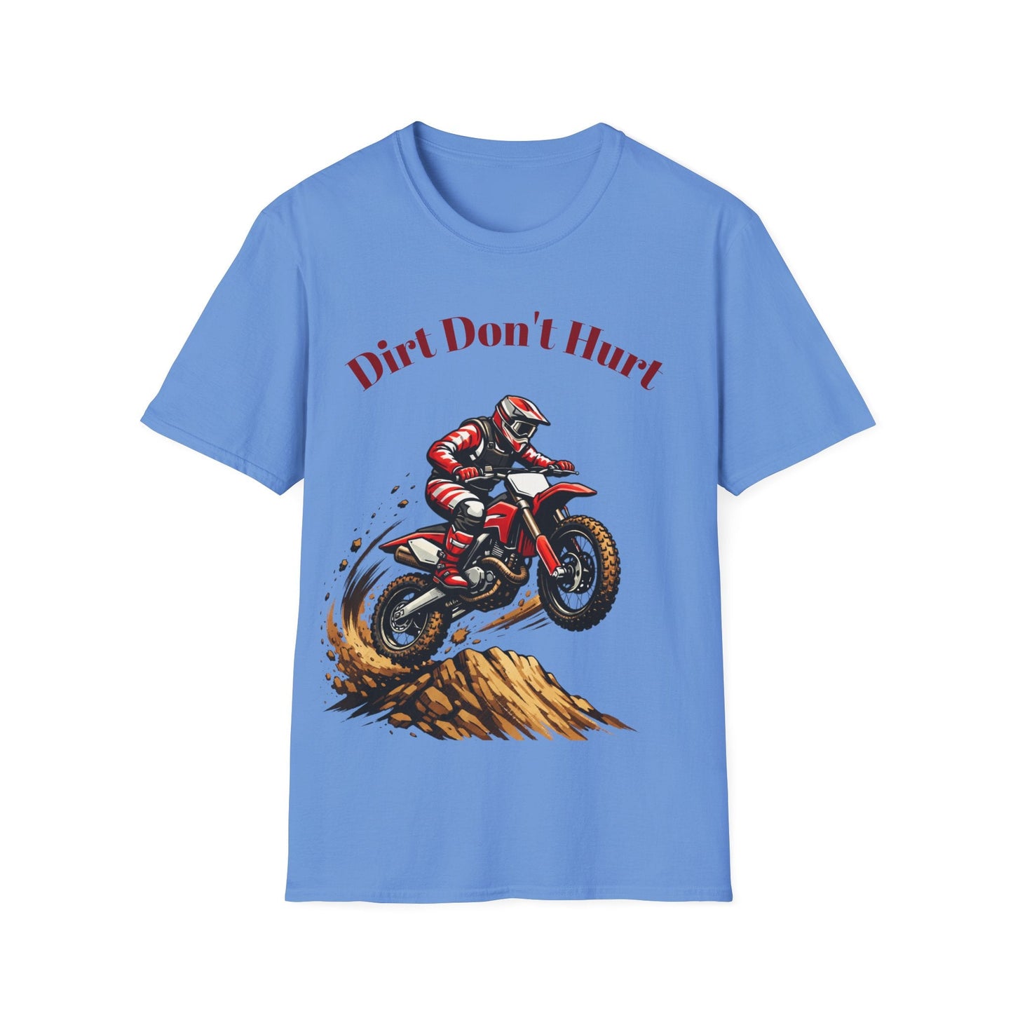Dirt Don't Hurt Motocross T-Shirt Off Road Dirt Bike Graphic Tee - SJM Print Store